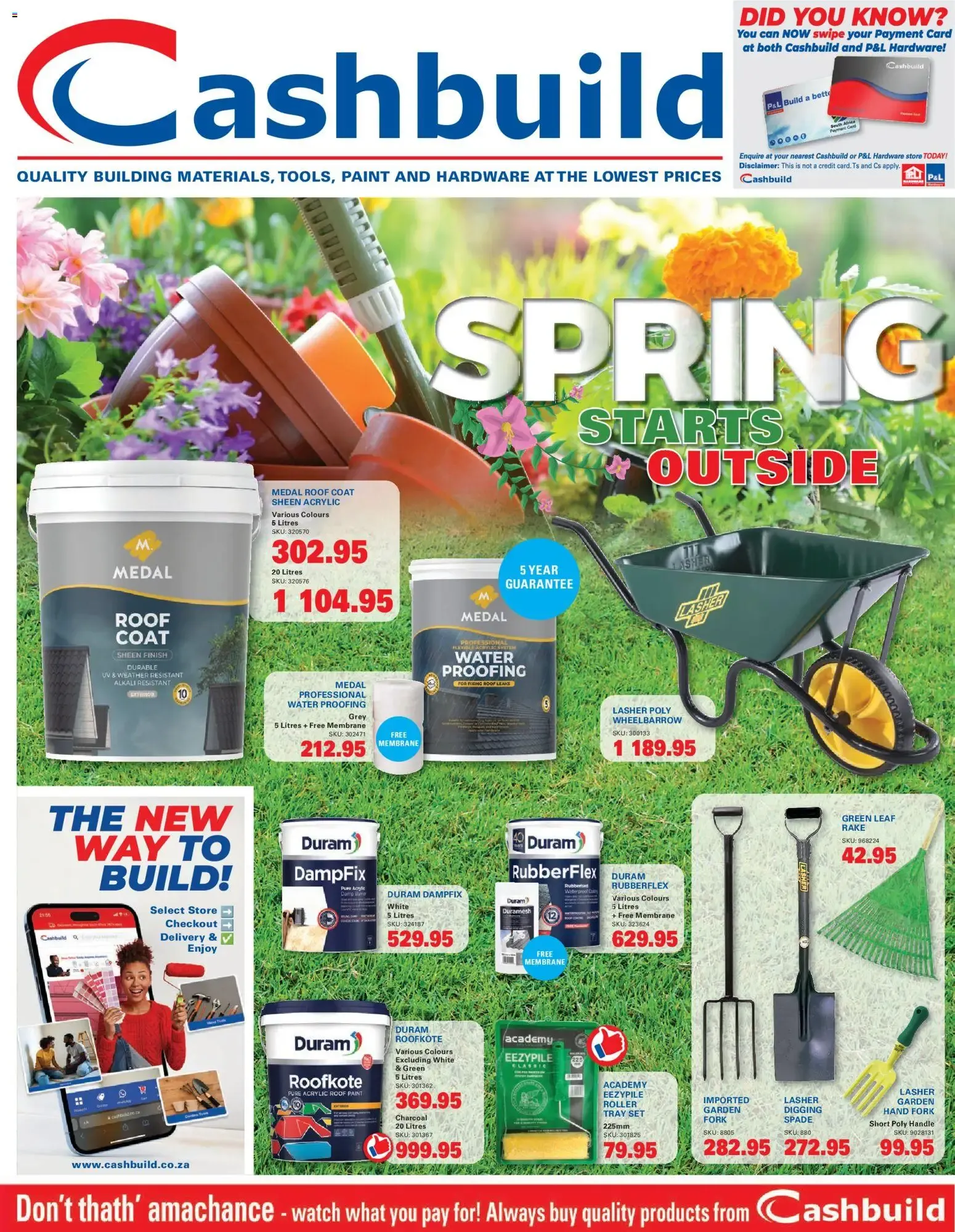 Cashbuild - Spring Starts Outside from 21 September to 18 October 2026 - Catalogue Page 1