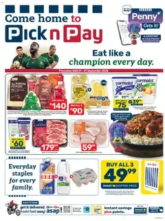 Pick n Pay Specials 21/09/2026 + Liquor catalogue this week from 21 September to 27 September 2026 - Catalogue Page 1