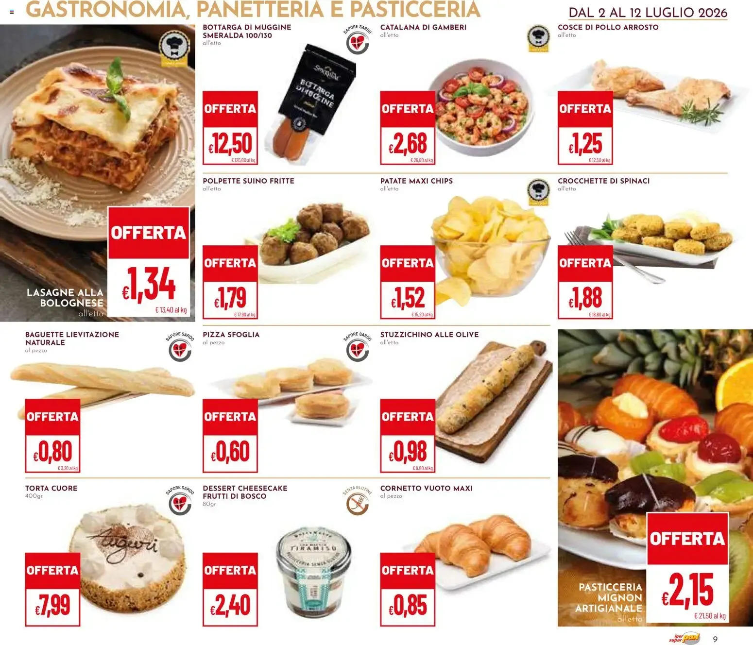 Iper Pan & Superpan: Grandi Marche fino al 50% da 2 luglio a 12 luglio di 2026 - Pagina del volantino 9