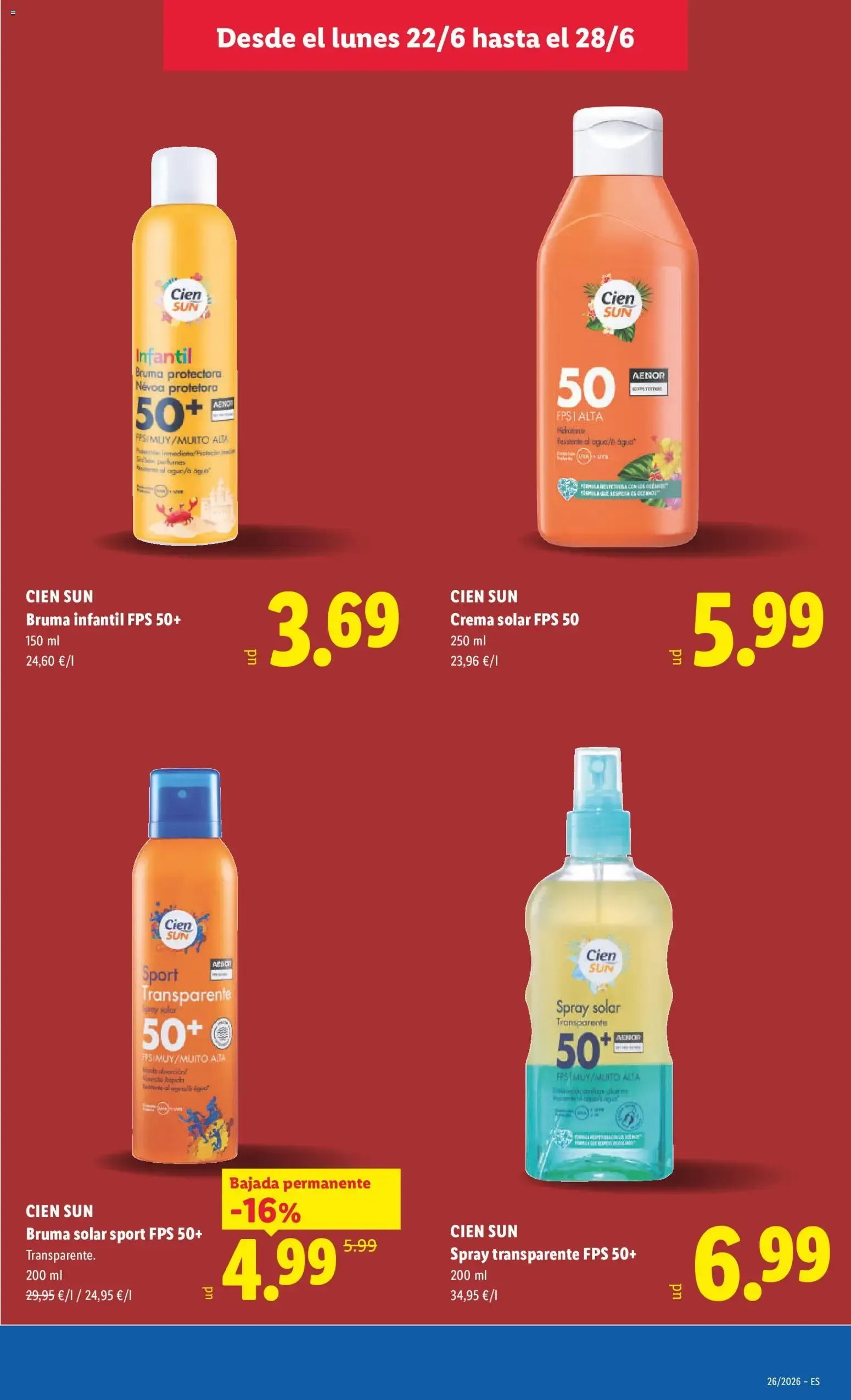Catálogo de Lidl folleto del 22/06/2026 | Ofertas 22 de junio al 28 de junio 2026 - Página 15