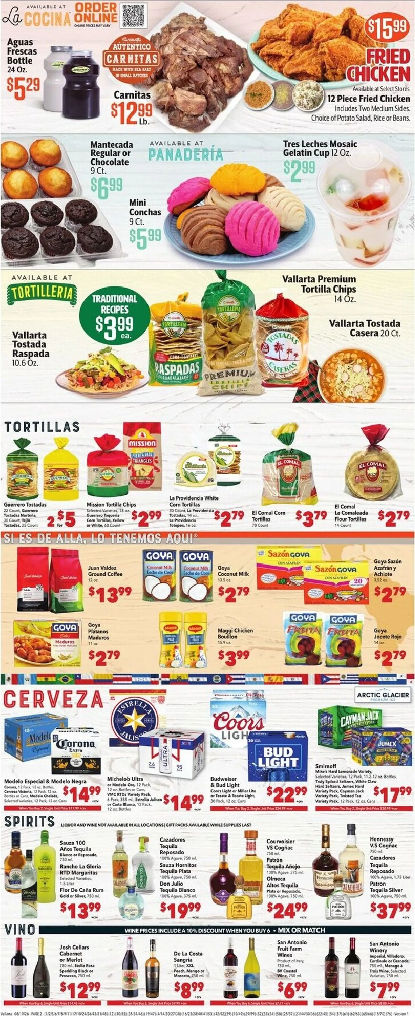 Weekly ad Current Vallarta - Grocery Savings leaflet valid from Wednesday 08/19/2026 to Tuesday 08/25/2026 from August 19 to August 25 2026 - Page 2