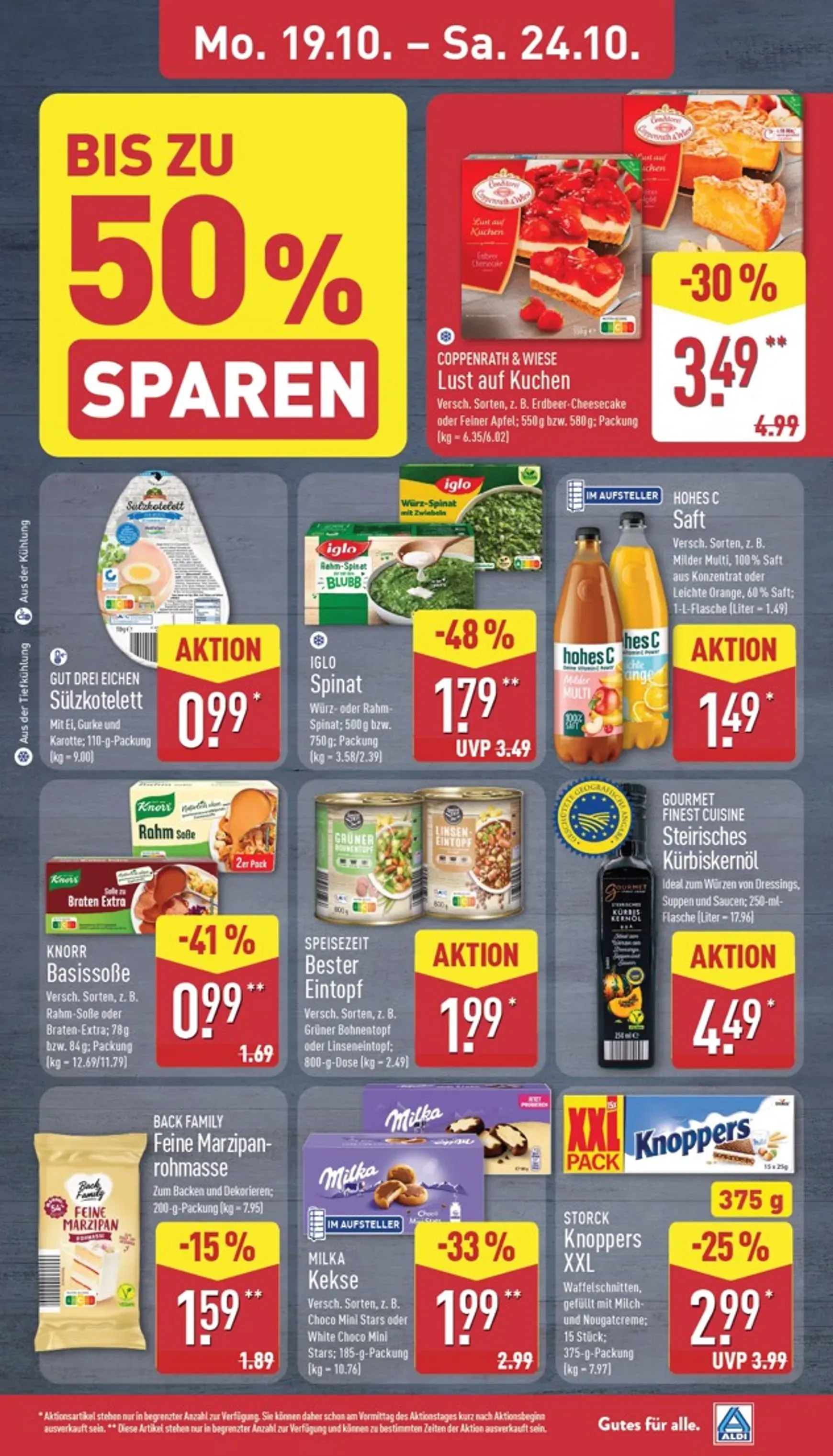 ALDI: Gutes für alle. Zum ALDI Preis. von 19. Oktober bis 24. Oktober 2026 - Prospekt seite 7