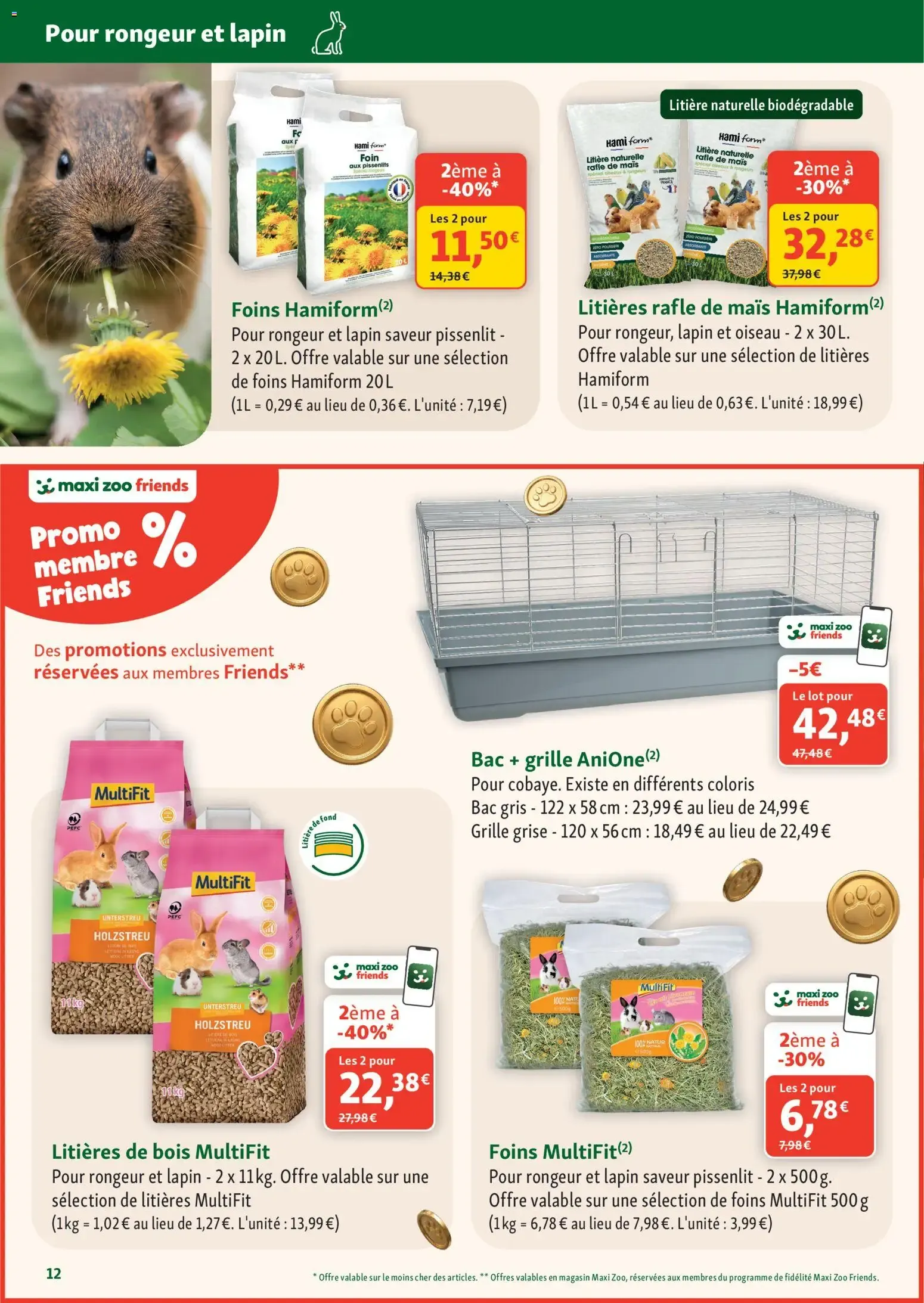 Maxi ZOO catalogue 30/09/2026 - nouveau prospectus du 30 septembre au 7 octobre 2024 - Catalogue page 12