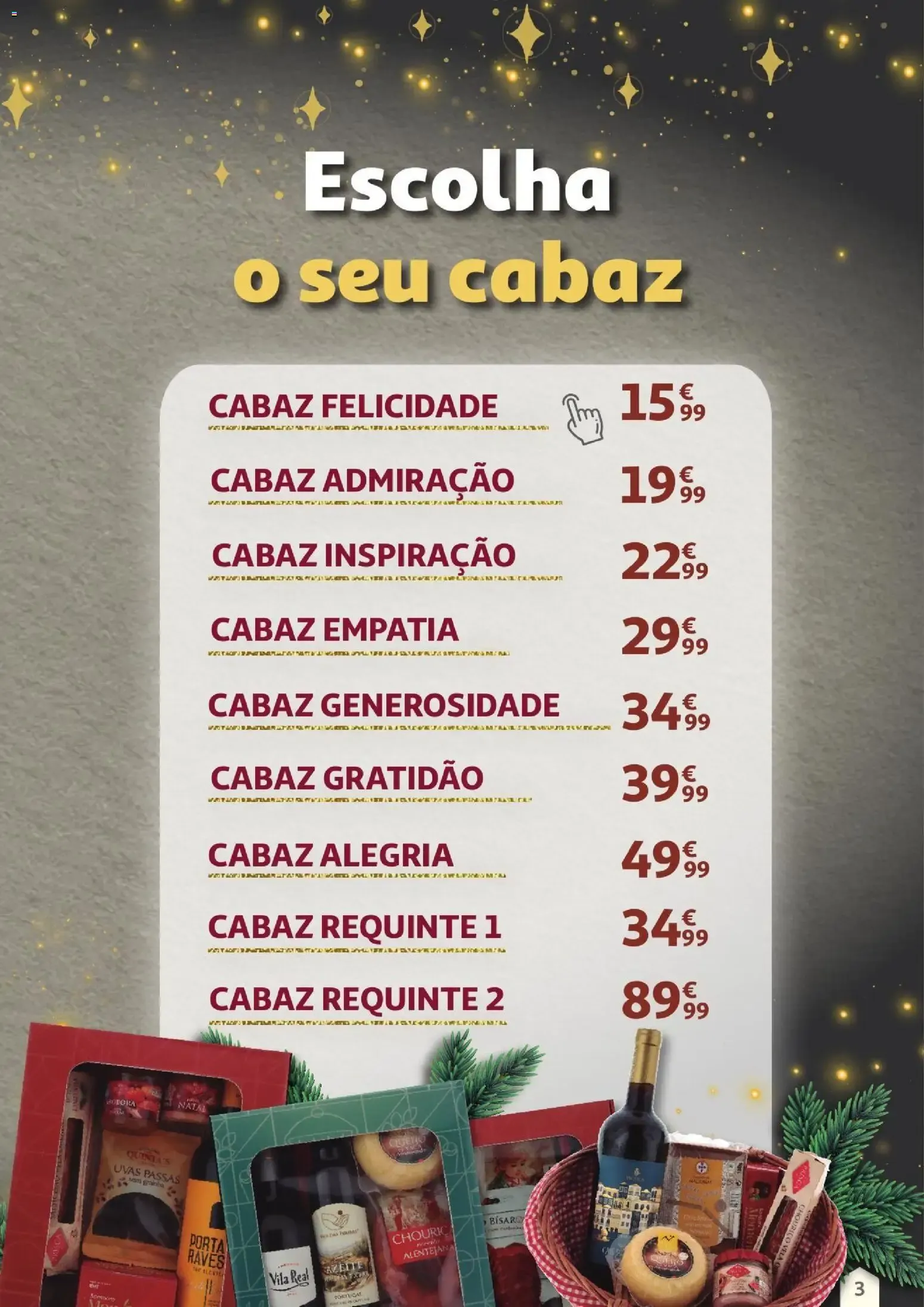 Folheto Auchan Cabazes de Natal 2026 » de 01/11/2026 - 31/12/2026 de 1 de novembro até 31 de dezembro 2026 - Pagina 3