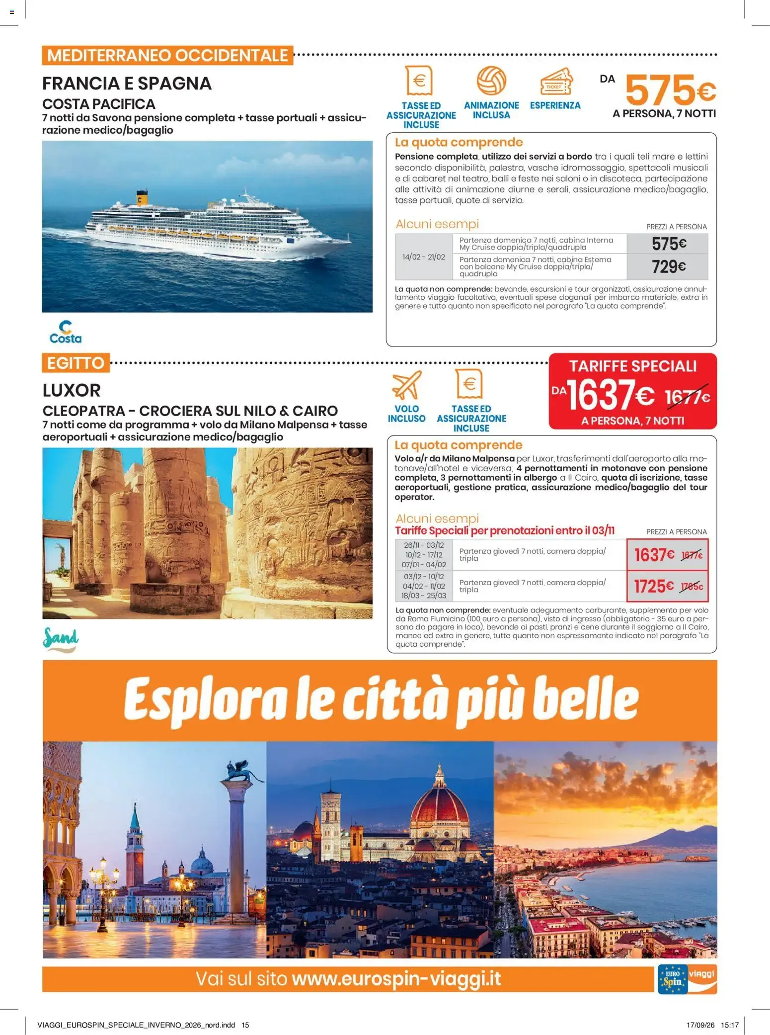 Euro Spin Viaggi: Speciale Inverno da 17 settembre a 31 dicembre di 2026 - Pagina del volantino 15