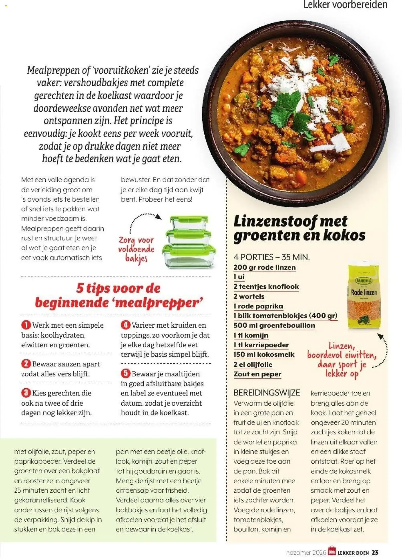 Lekker doen: Groente- en fruitkalender Dirk van 7 september tot 26 oktober 2026 - Folder pagina 23