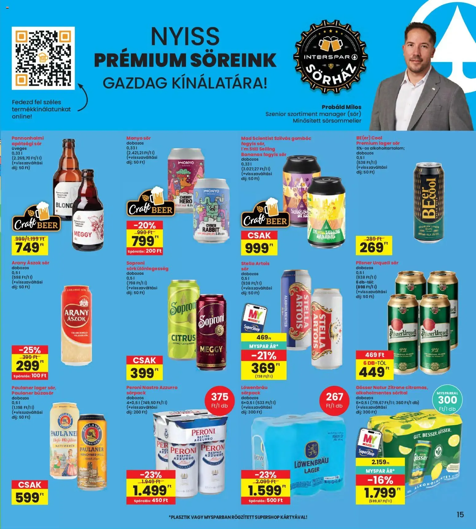 Katalógus Interspar akciós újság - 2026.08.06. -tól/töl > akció, lapozható szórólap 🛍️ augusztus 6.-tól augusztus 12.-ig 2026. - Oldal 15