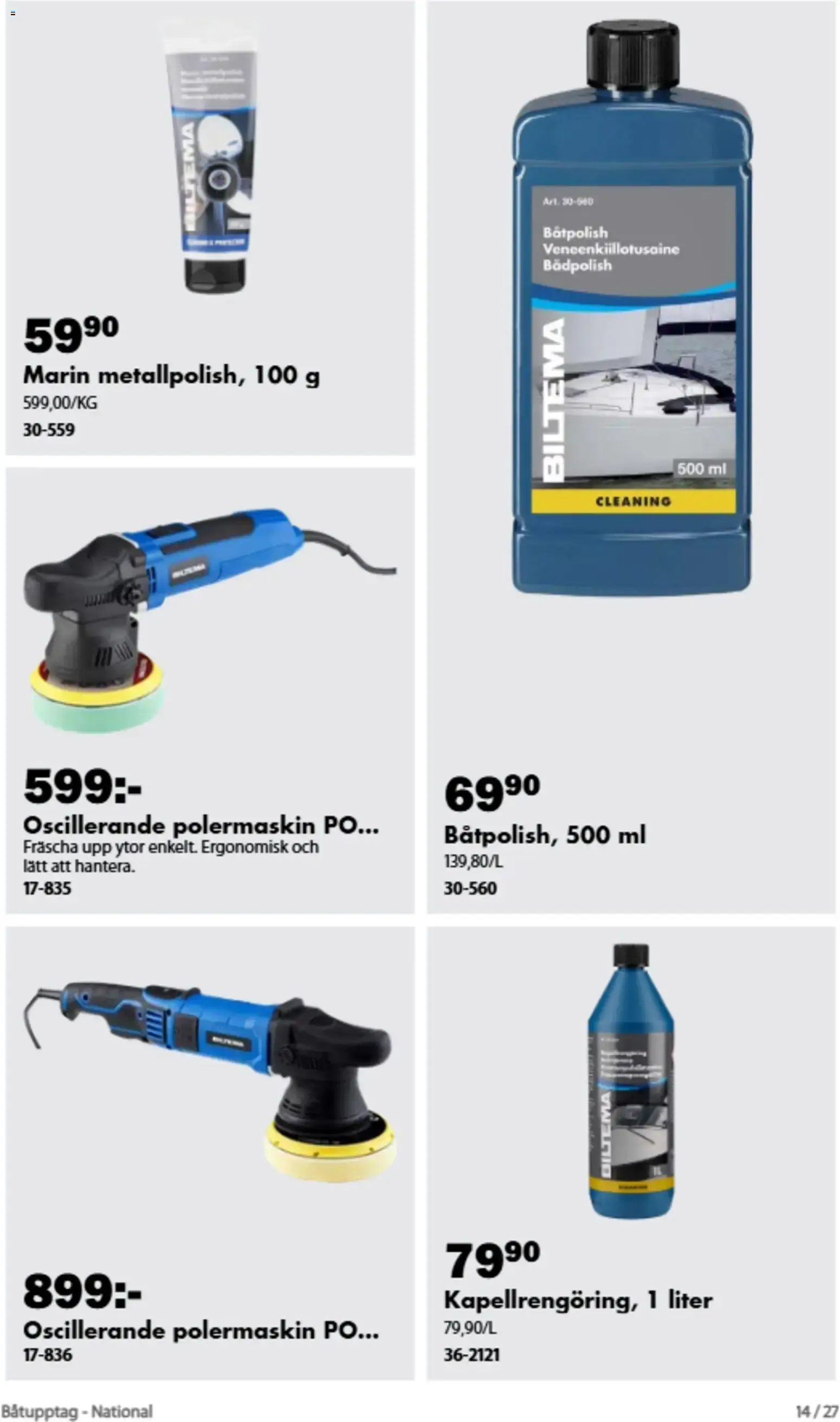 Biltema erbjudanden Båtupptag från 01/09/2026 - 30/09/2026 > Reklamblad nuvarande rabatter från 1 september till 30 september 2026 - Reklamblad sidor 9