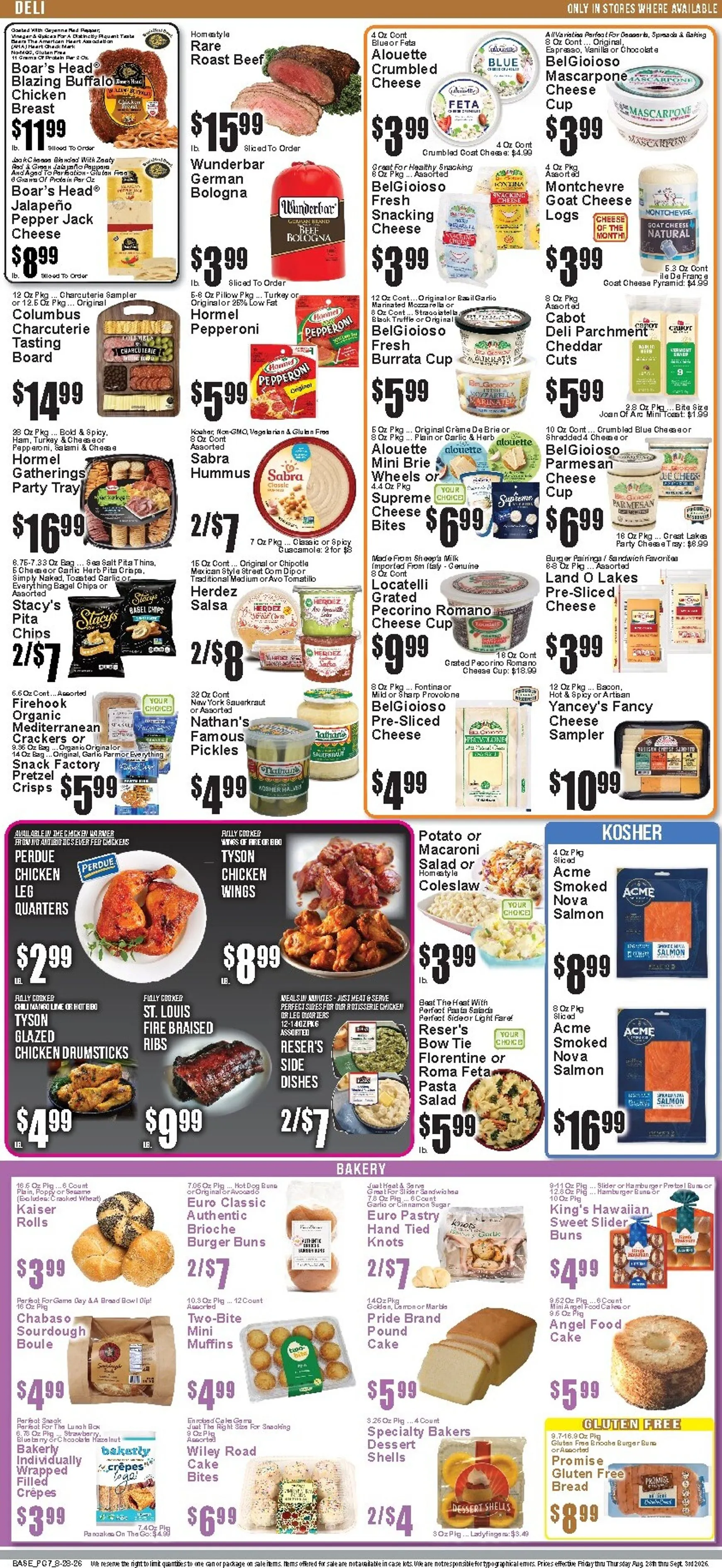 Weekly ad Current Food Universe leaflet valid from Friday 08/28/2026 to Thursday 09/03/2026 from August 28 to September 3 2026 - Page 8