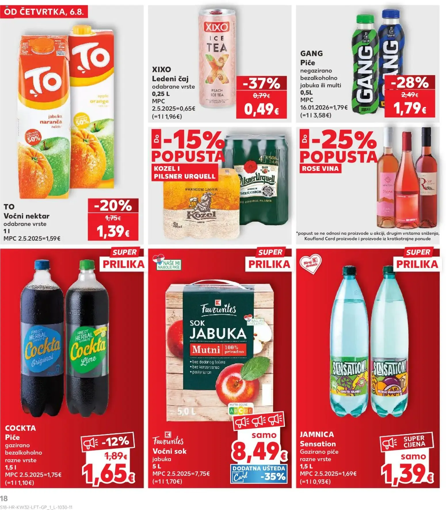 Katalog Kaufland Katalog novi od 06.08.2026 na listanje > letak digitalni od 6. kolovoza do 11. kolovoza 2026. - Pregled Stranica 18