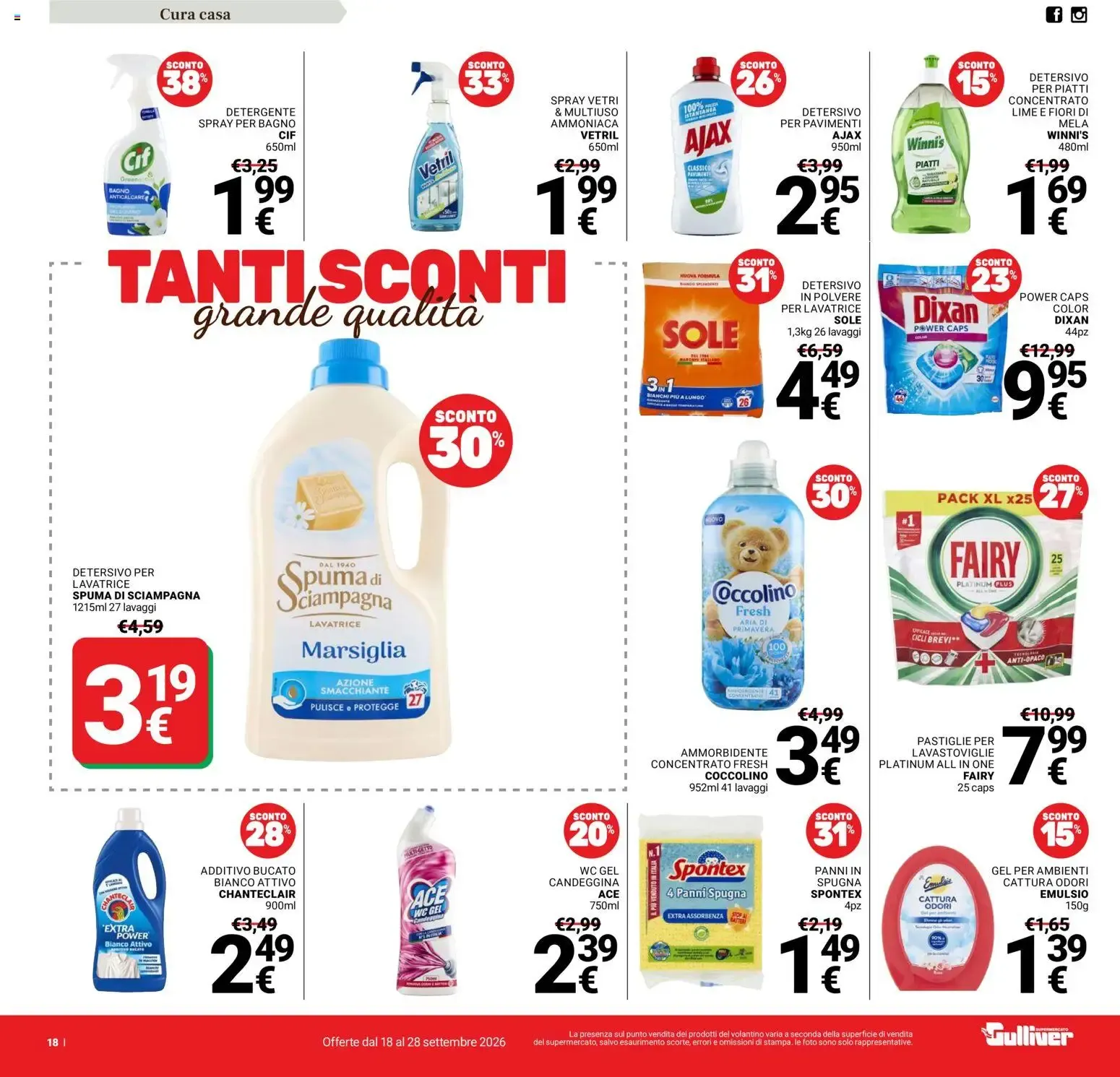 Nuovo Gulliver volantino dal 18/09/2026 > offerte anteprima 🛍️ da 18 settembre a 28 settembre di 2026 - Pagina del volantino 18