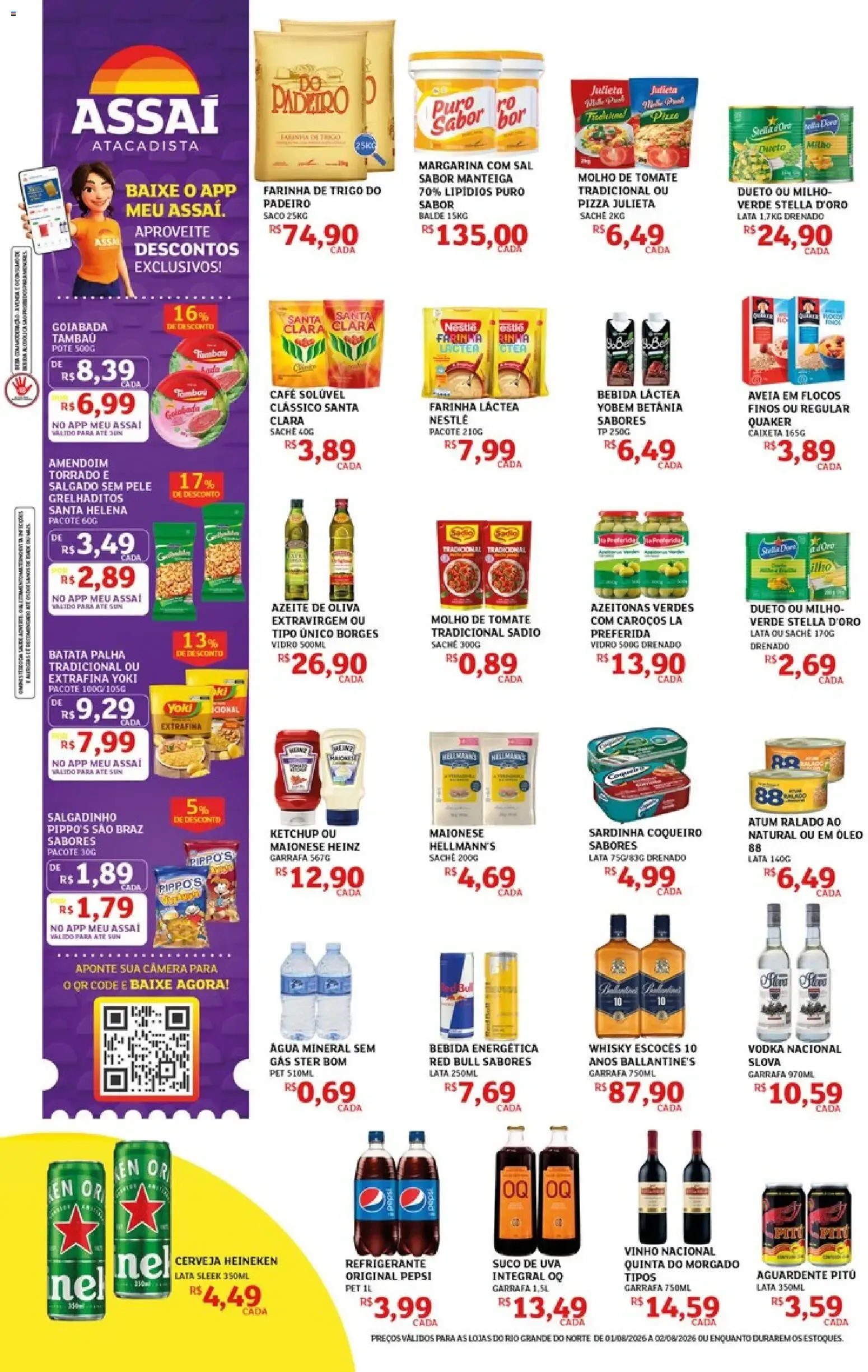Encarte de Assaí Atacadista - Sabadão com Preço Baixo 1 de agosto até 2 de agosto 2026 - Pagina 2