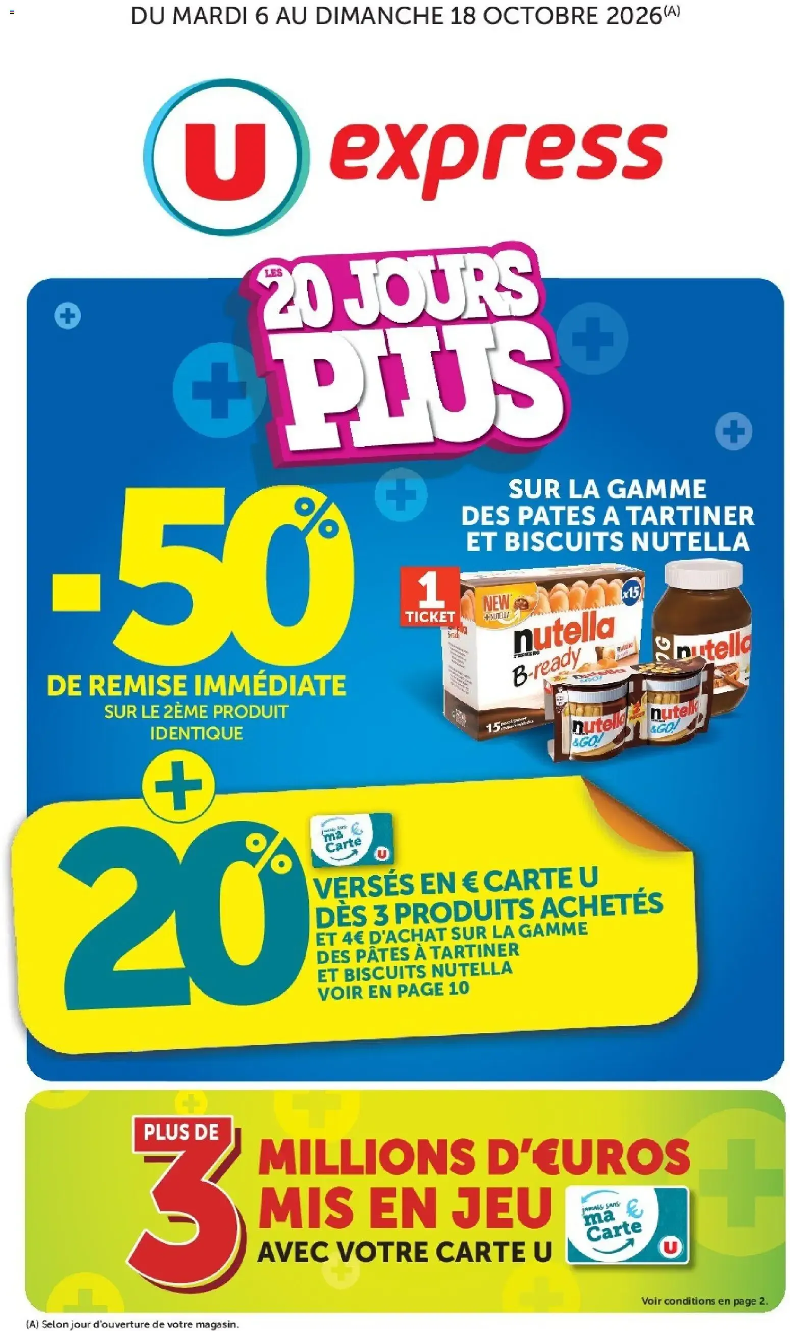 U Express catalogue à partir du 06/10/2026 - promo en ligne du 6 octobre au 18 octobre 2026 - Catalogue page 1