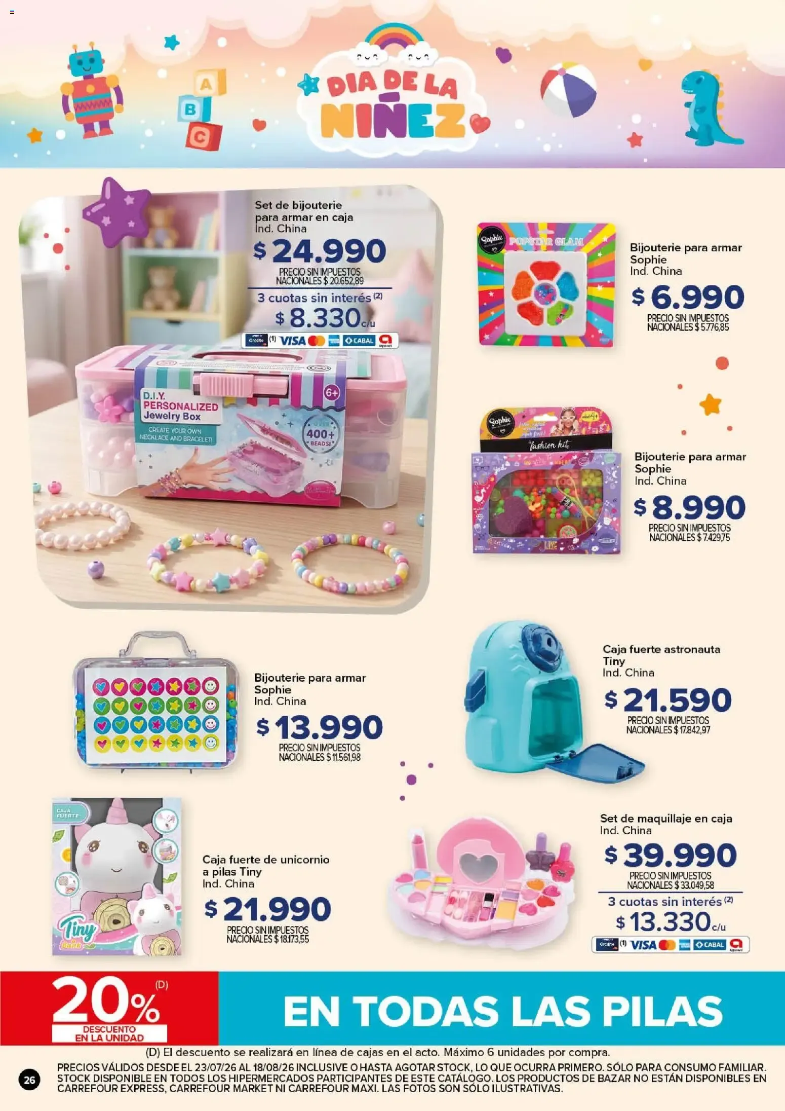 Ofertas de Carrefour - Dia de la Niñez || del 23/07/2026 - 19/08/2026 || Promociones 23 de julio al 18 de agosto 2026 - Página 26 del catálogo
