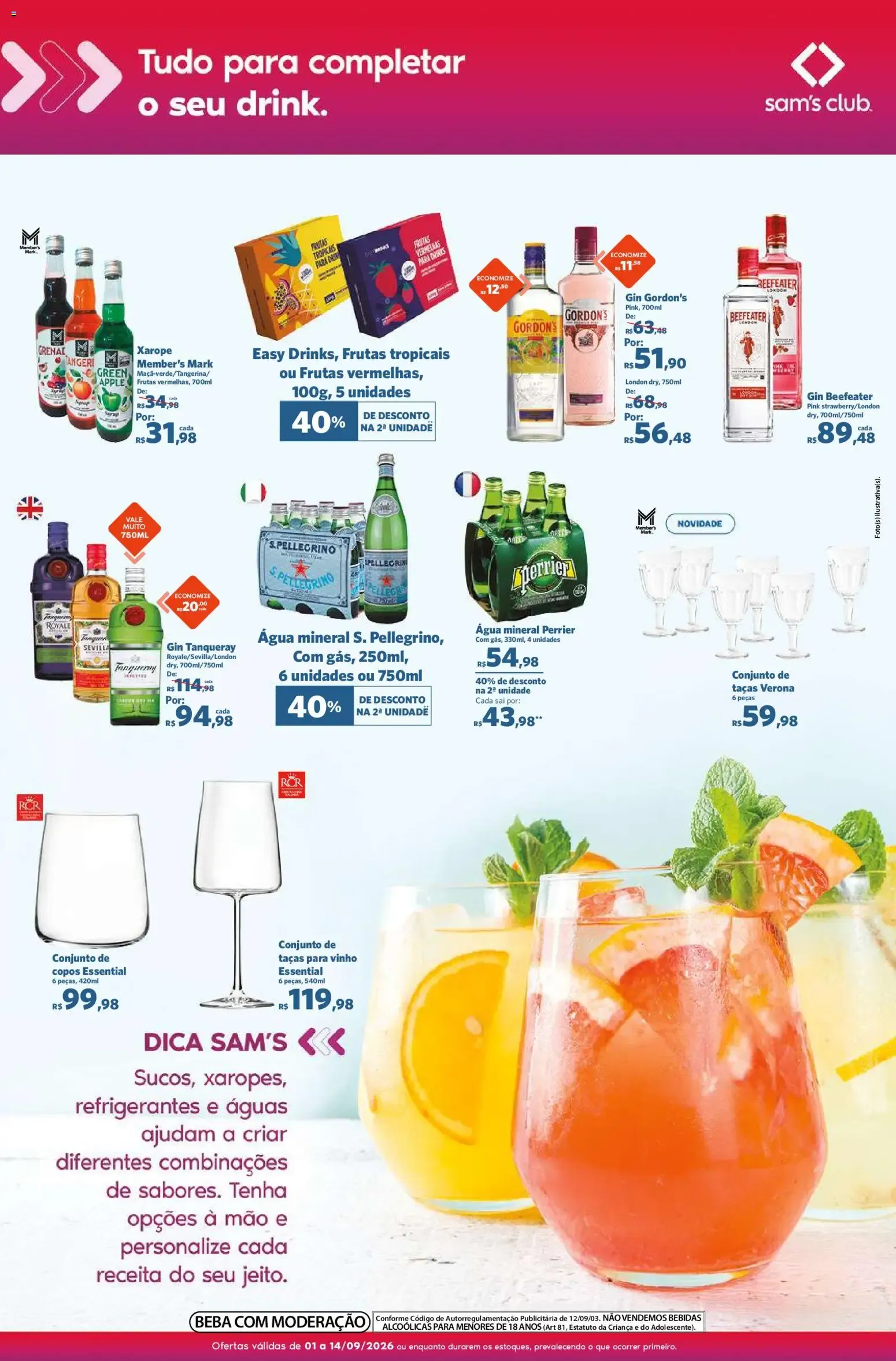 Encarte de Sam's Club ofertas Sabores para Brindar de 01/09/2026 | Promoções Online 1 de setembro até 14 de setembro 2026 - Pagina 5
