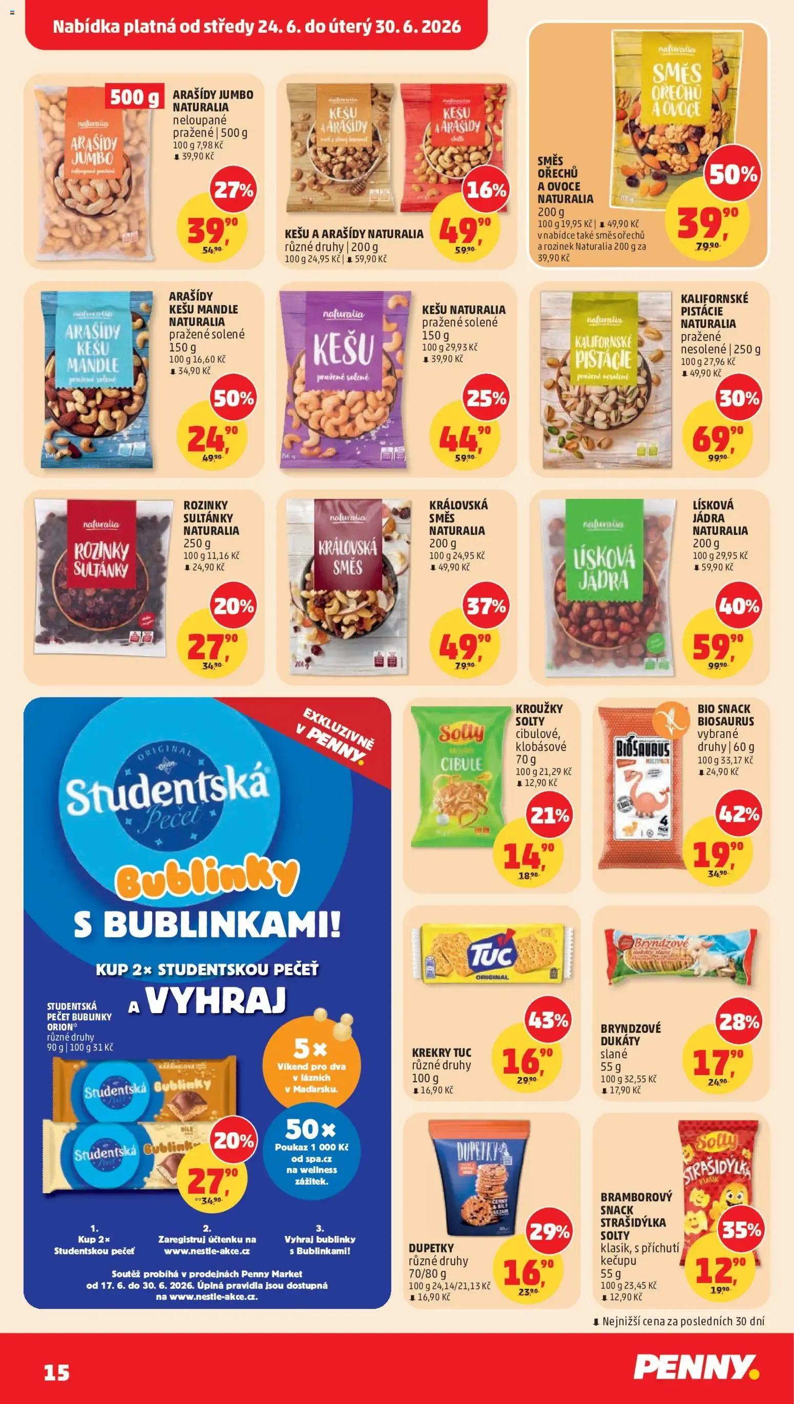 PENNY: TRADIČNÍ PRÁZDNINY - 24. června 30. června 2026 - Page 15