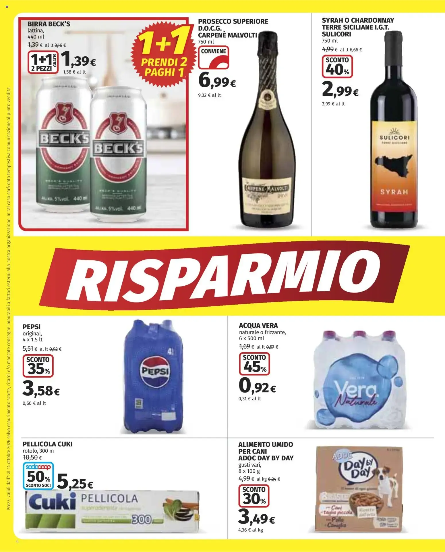 Coop Superstore Extra Offerte da 1 ottobre a 14 ottobre di 2026 - Pagina del volantino 4