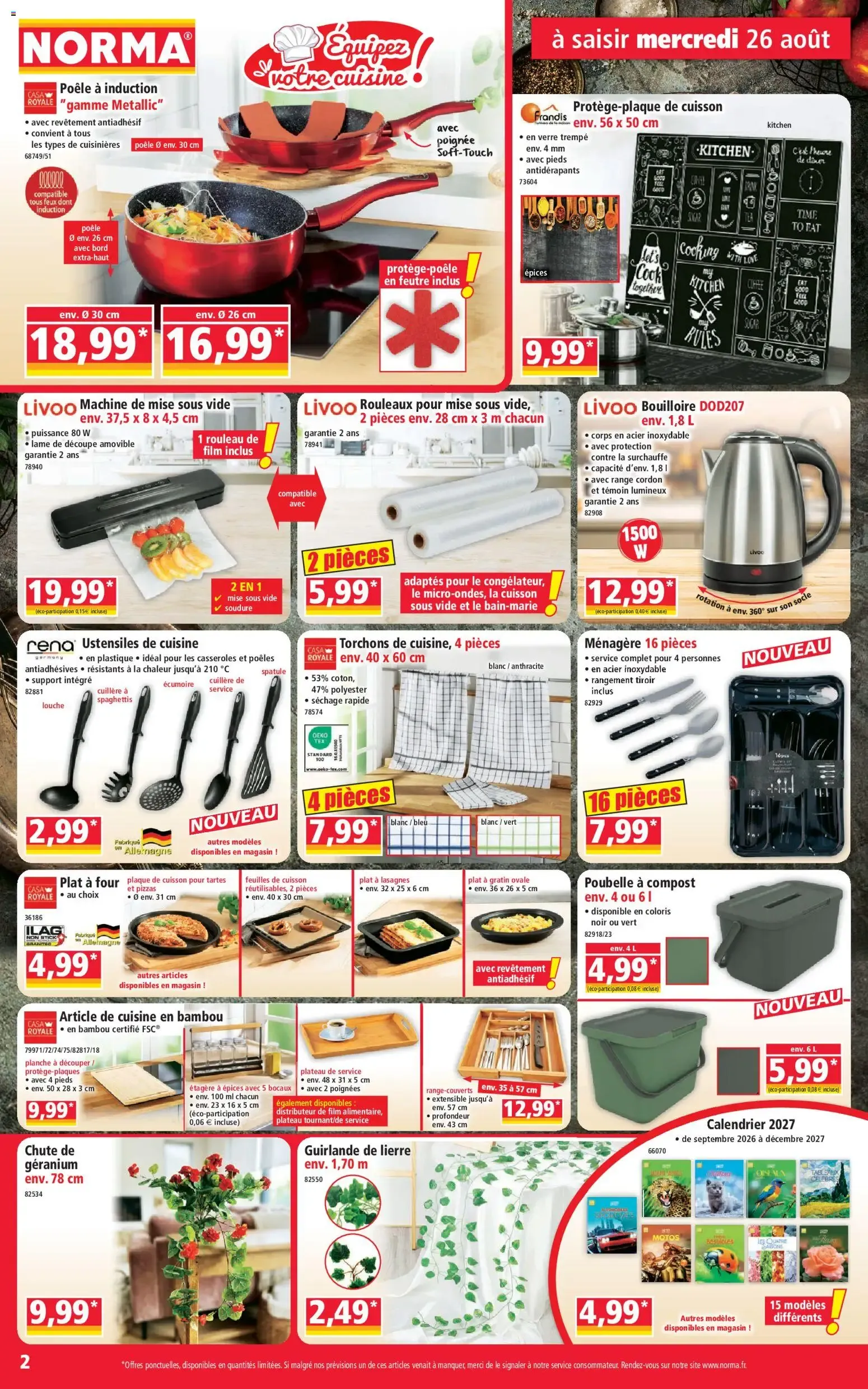 Norma Votre Discounter Régional - Promotions du 26 août du 26 août au 1 septembre 2026 - Catalogue page 2