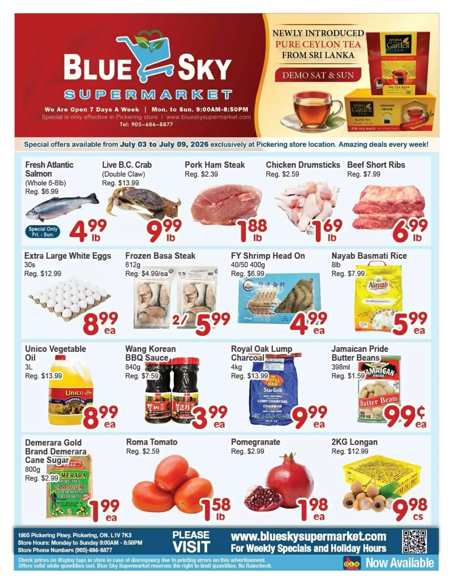 Blue Sky Supermarket flyer week 27 from July 3 to July 9 2026 - flyer page 1