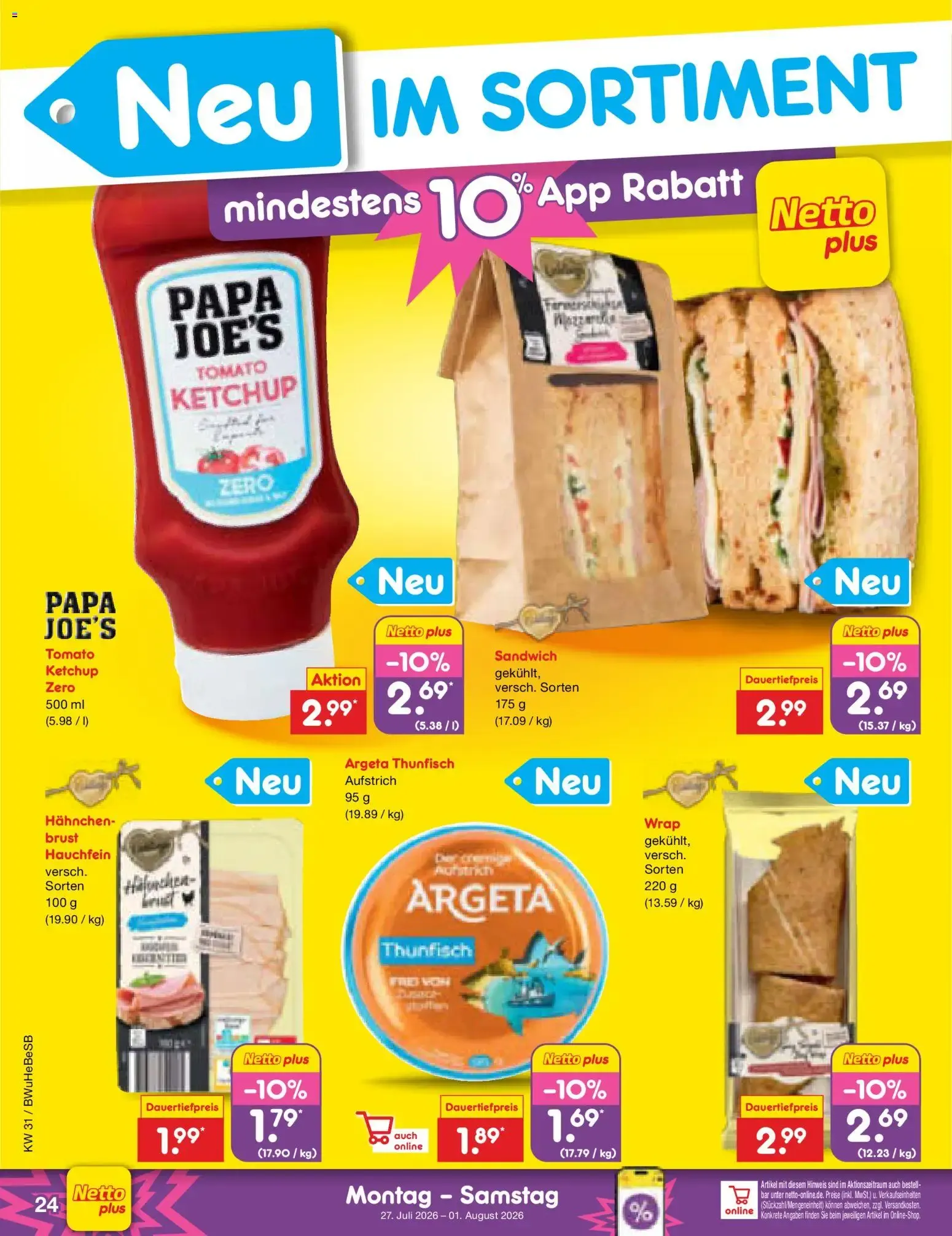 Netto Marken-Discount Prospekt (ab 27.07.2026) » Angebote von 27. Juli bis 1. August 2026 - Prospekt seite 38