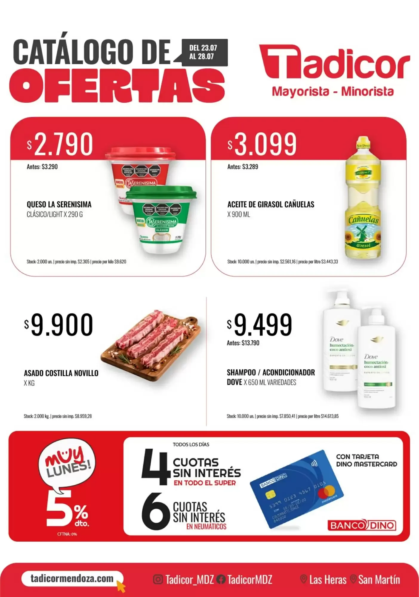 Ofertas de Catálogo de Ofertas Tadicor 23 de julio al 28 de julio 2026 - Página 1 del catálogo