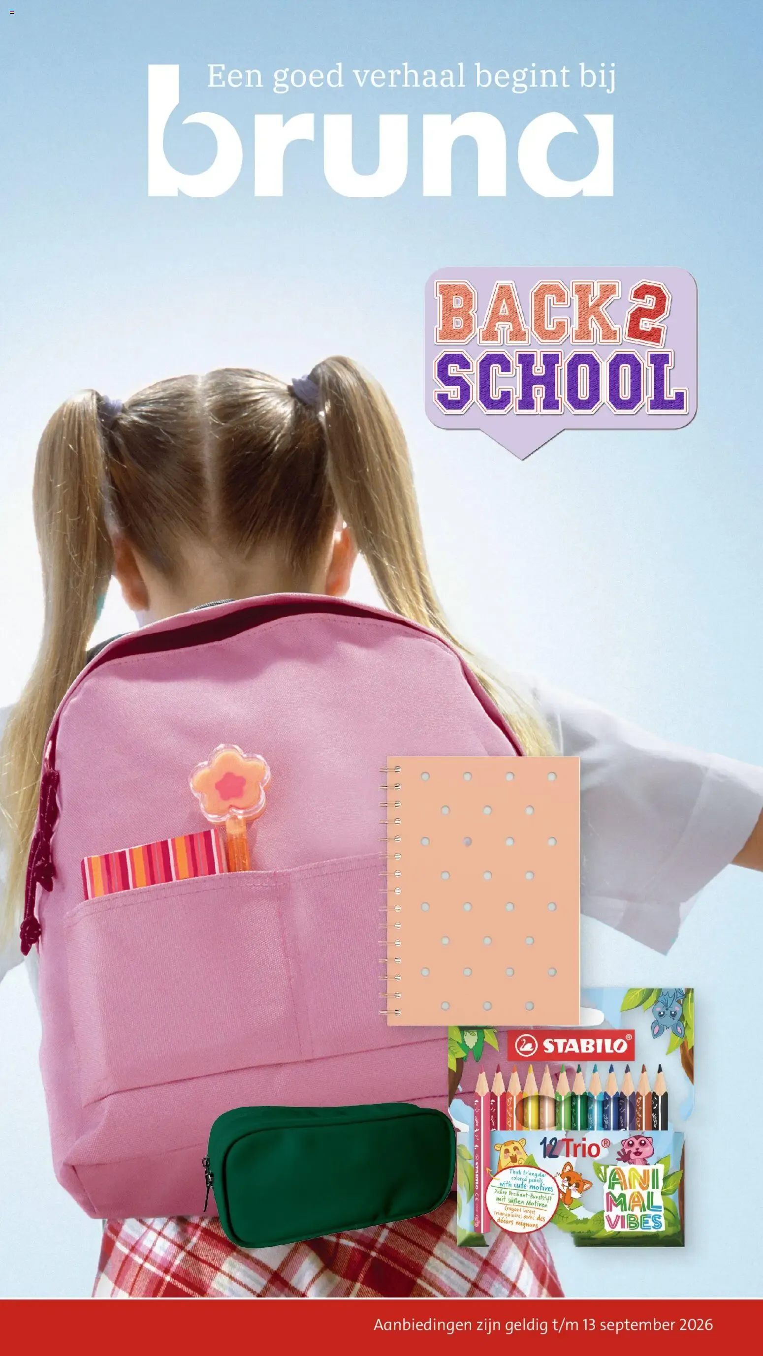 Bruna Back2School van 29 juli tot 13 september 2026 - Folder pagina 1
