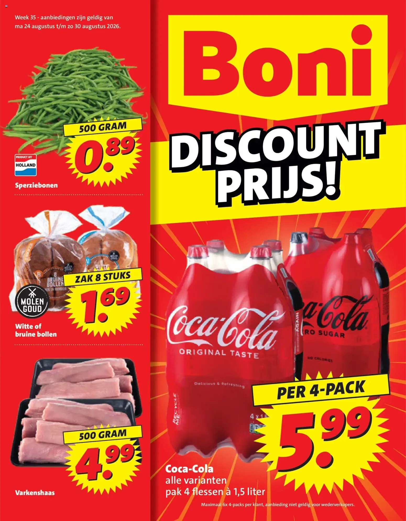 Boni folder vanaf 24-08-2026 || NIEUWE van 24 augustus tot 30 augustus 2026 - Folder pagina 1