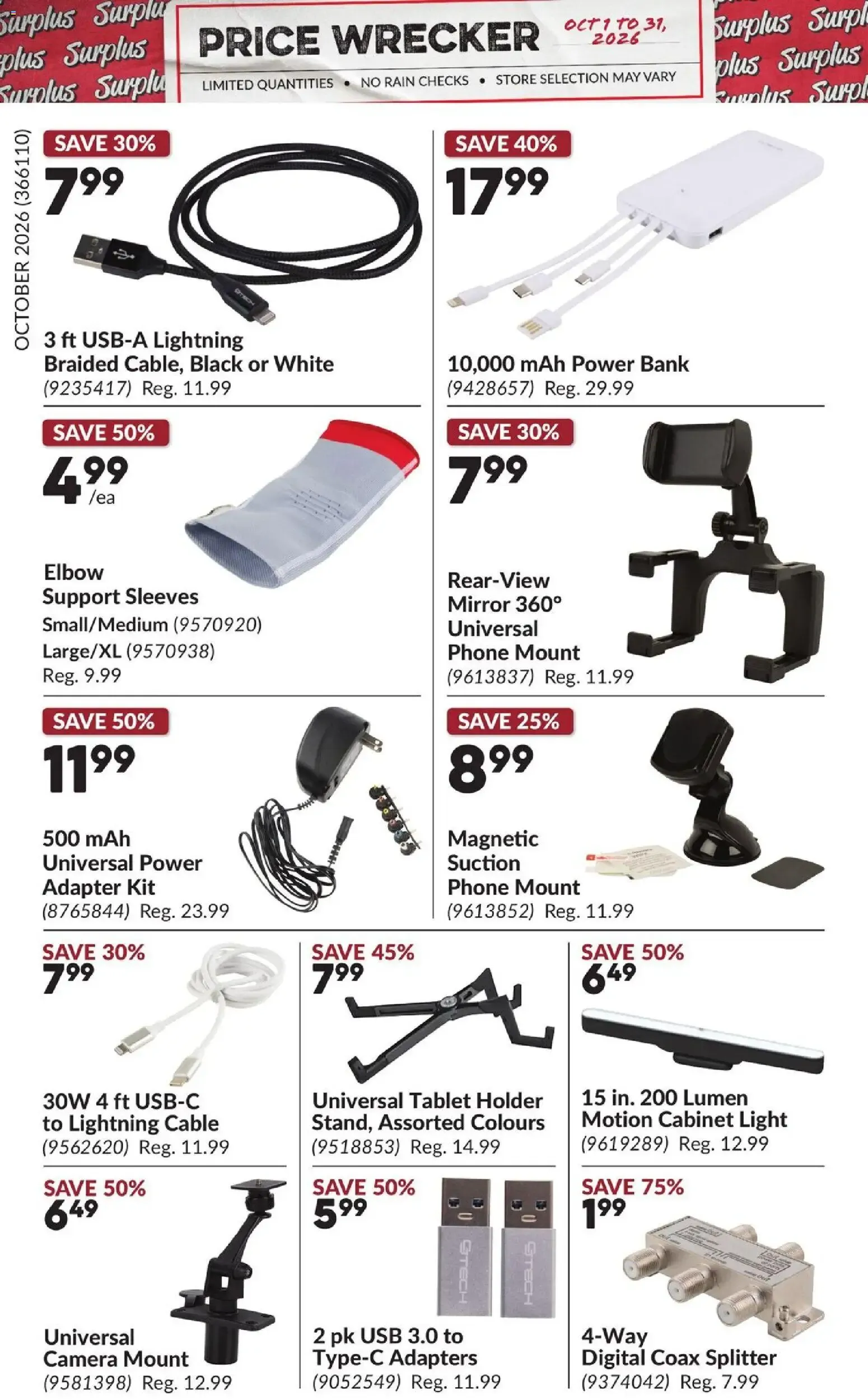 Princess Auto flyer - Price Wrecker from Oct 1, 2026 > weekly specials & deals from October 1 to October 31 2026 - flyer page 19