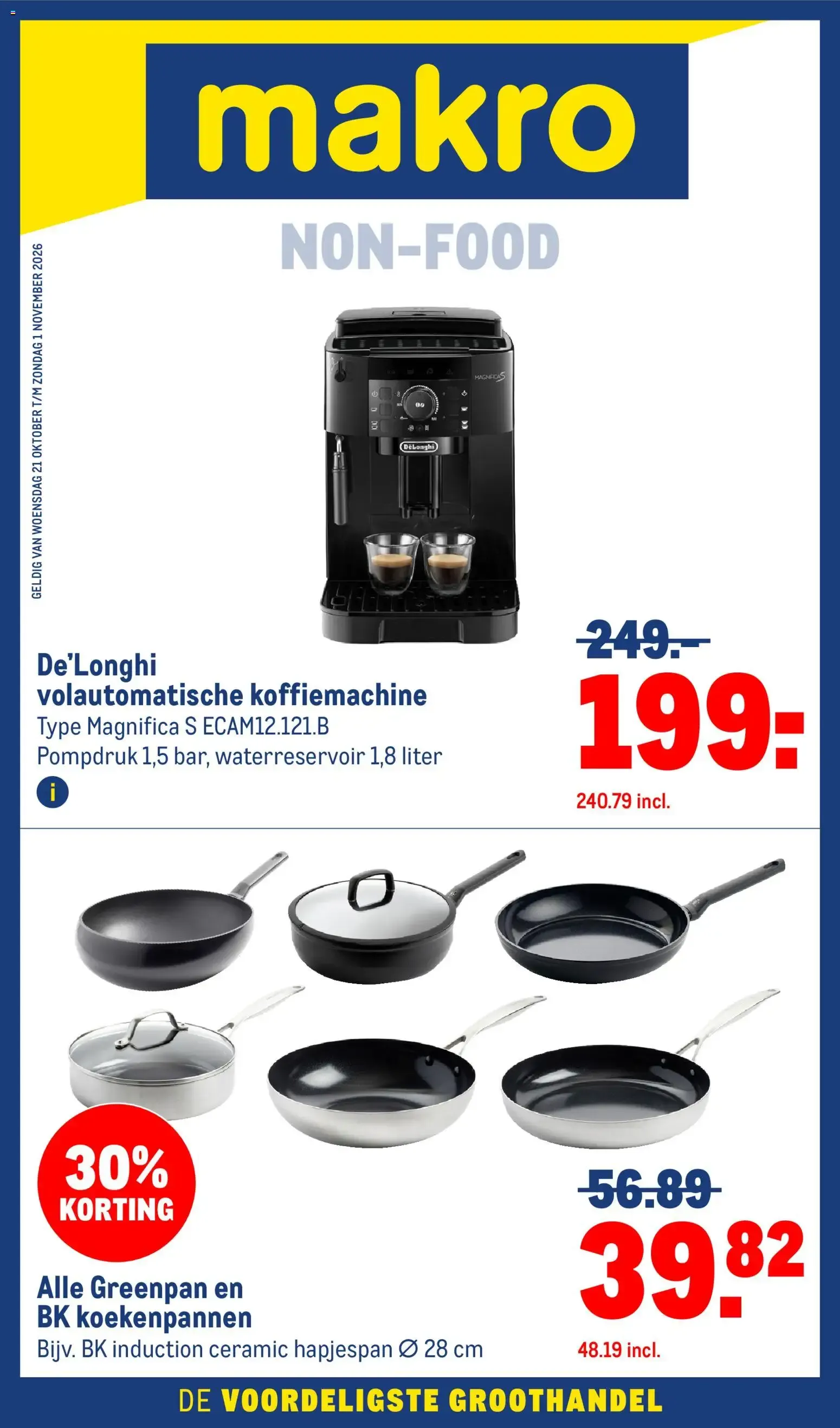 Makro folder vanaf 21-10-2026 || NIEUWE van 21 oktober tot 1 november 2026 - Folder pagina 1