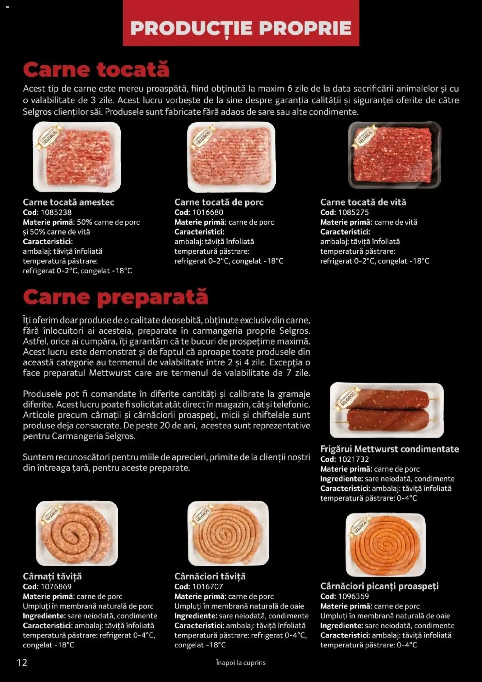 Catalog Selgros Catalog Carne de la 25 martie până la 31 martie 2027 - Revista Pagina 12
