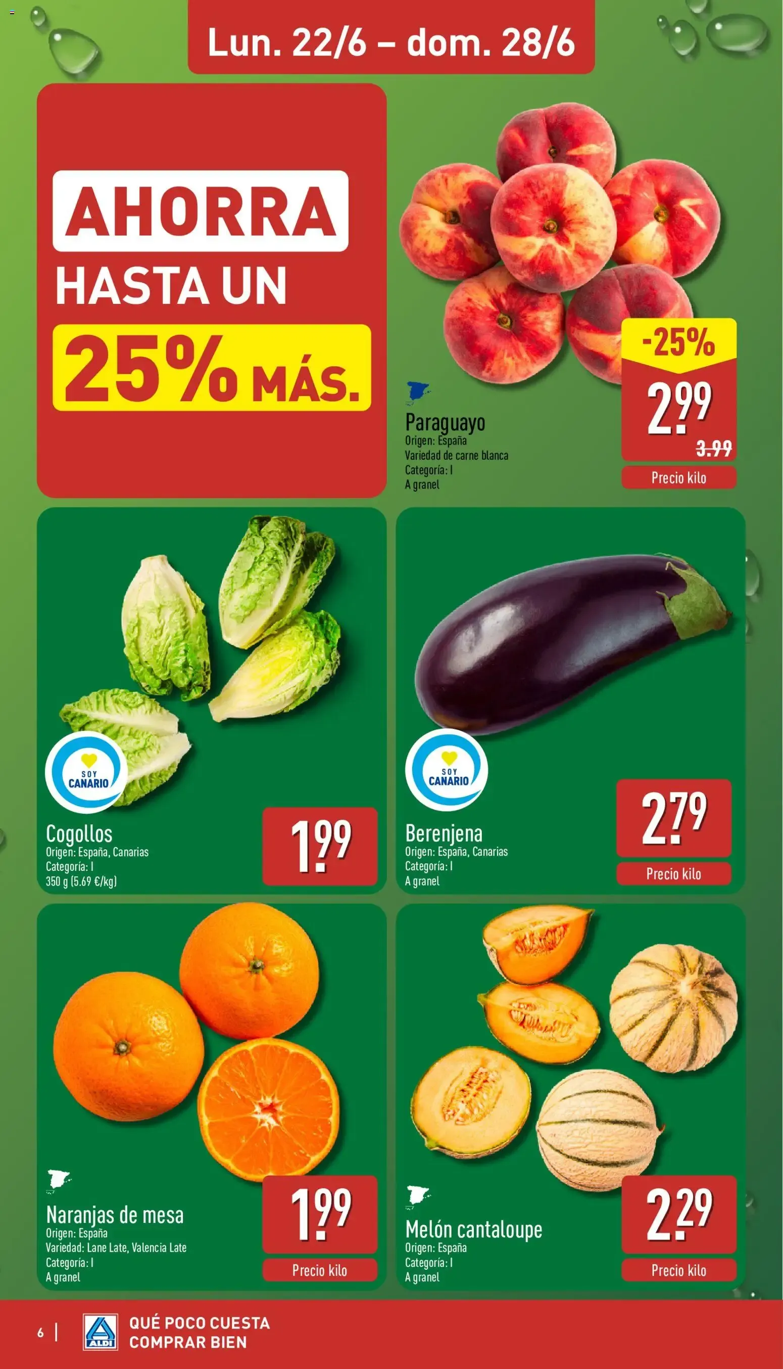 Catálogo de Aldi folleto Canarias del 22/06/2026 | Catálogo 22 de junio al 28 de junio 2026 - Página 6