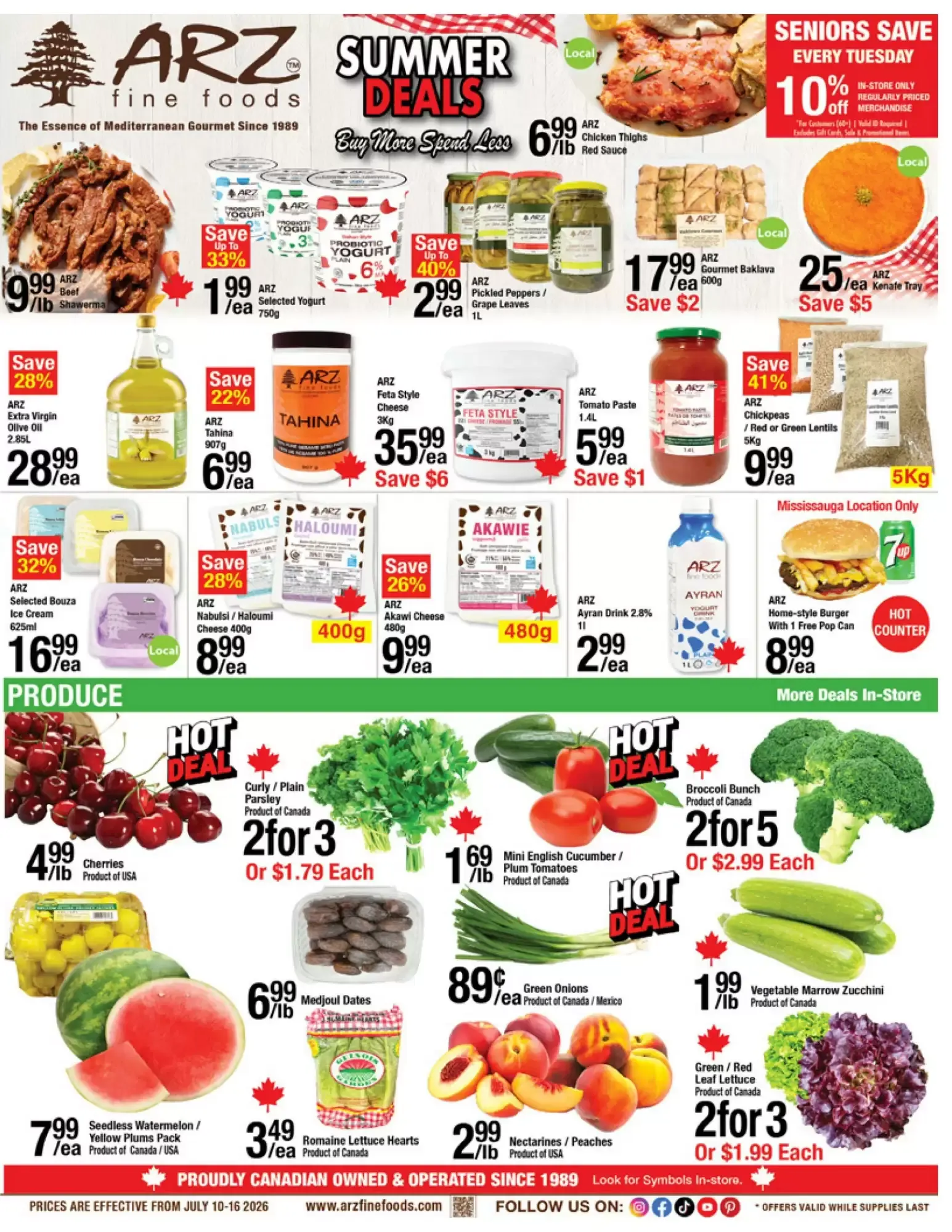 Arz Fine Foods flyer week 28 from July 10 to July 16 2026 - flyer page 1