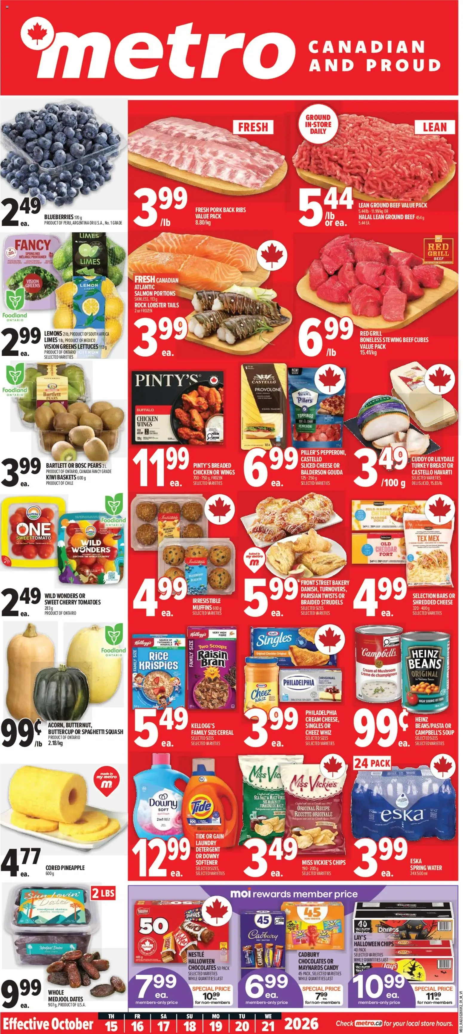 Metro weekly flyer / circulaire from Oct 15, 2026 > weekly specials & deals from October 15 to October 21 2026 - flyer page 1