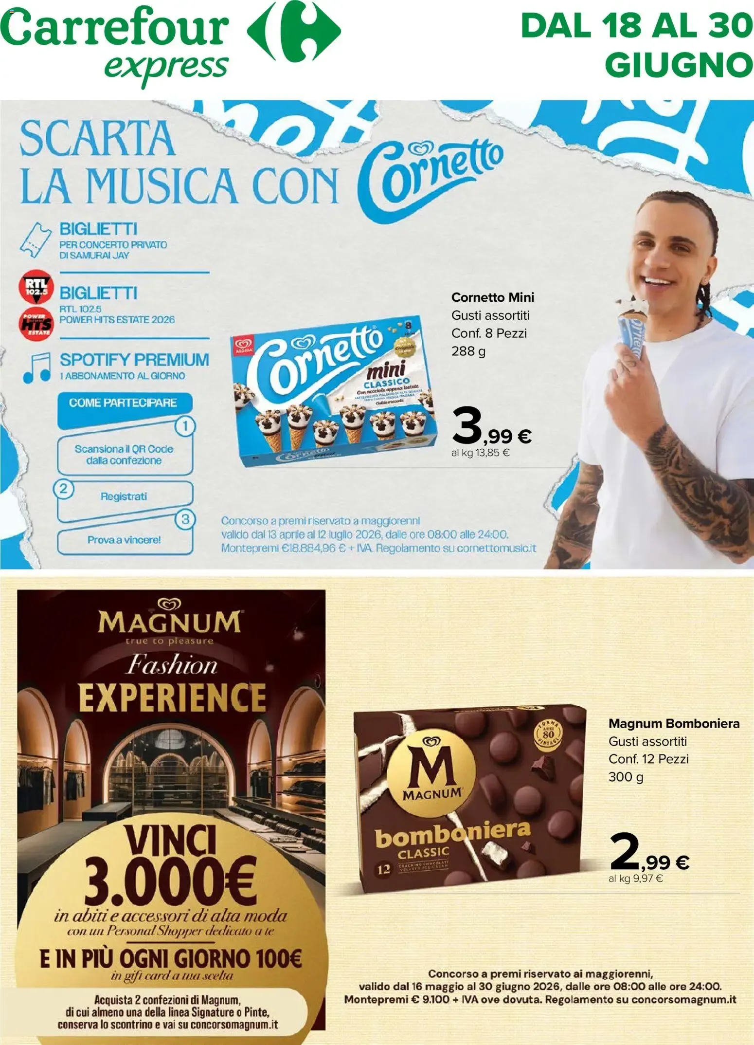 Nuovo Carrefour volantino Express Algida dal 18/06/2026 > offerte anteprima 🛍️ da 18 giugno a 30 giugno di 2026 - Pagina del volantino 1