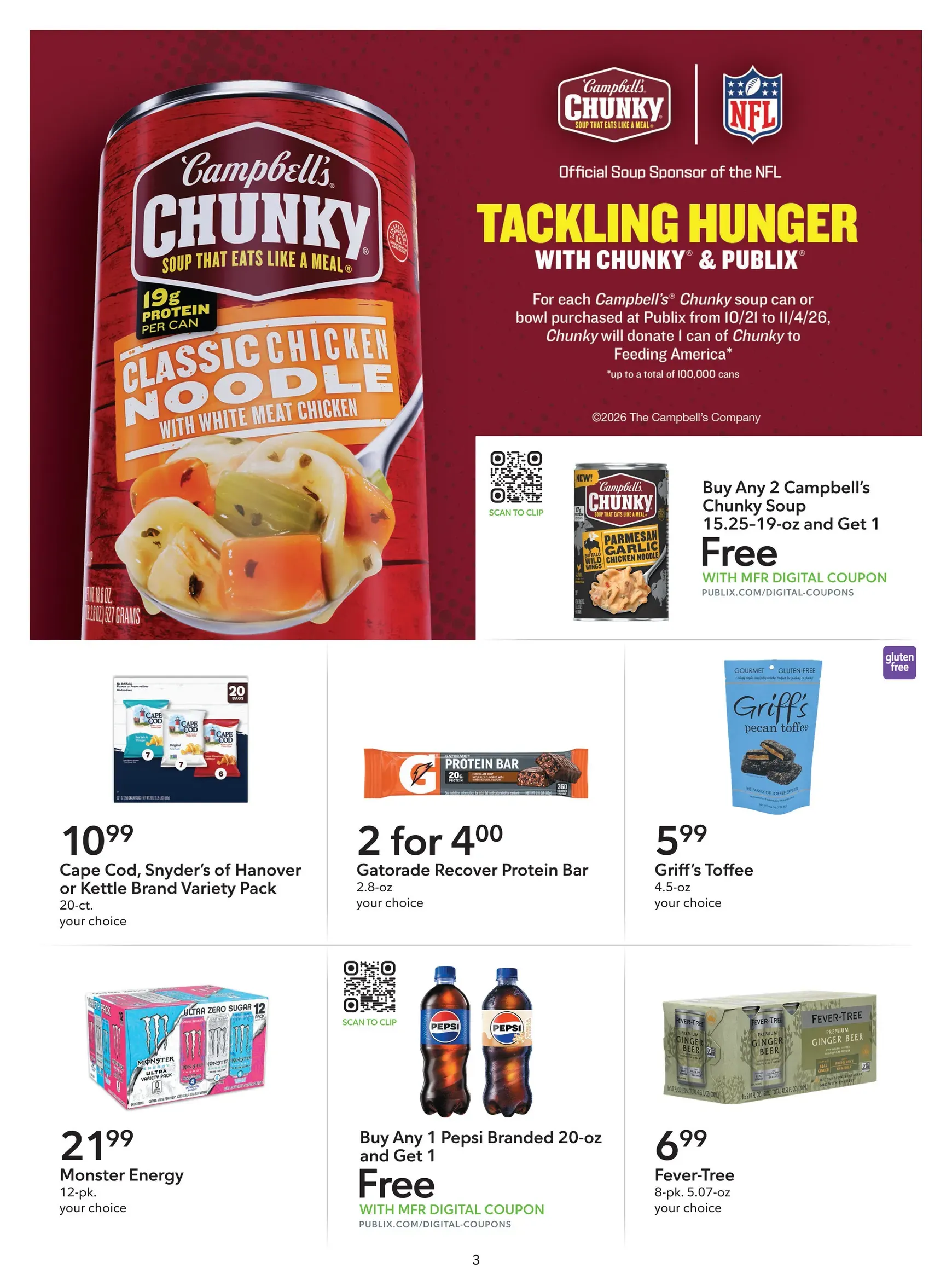 Weekly promotion Future Publix - Extra Savings flyer valid from Thursday 10/22/2026 to Wednesday 11/04/2026 spanning from October 22 to November 4 2026 - Page 3 for Catalogue 365