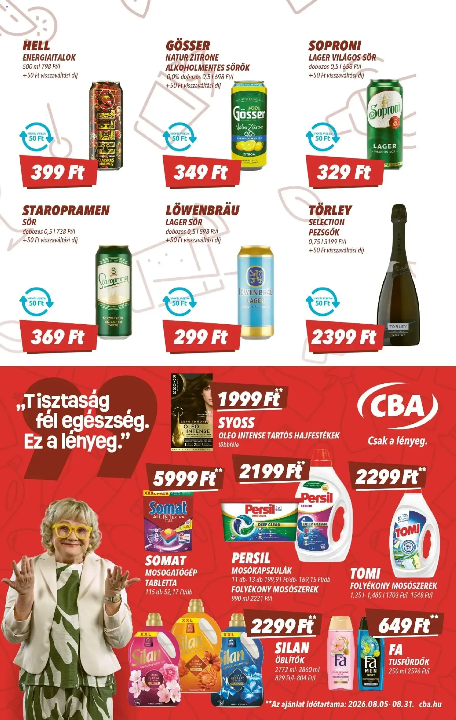 Katalógus CBA akciós újság - 2026.08.13. -tól/töl > akció, lapozható szórólap 🛍️ augusztus 13.-tól augusztus 19.-ig 2026. - Oldal 7