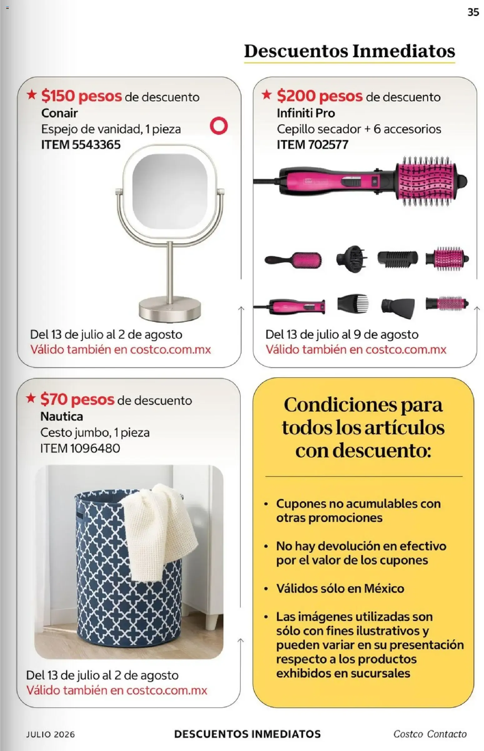 Catálogo de Revista digital Contacto Costco: 50 años 1 de julio al 31 de julio 2026 - Pagina 35