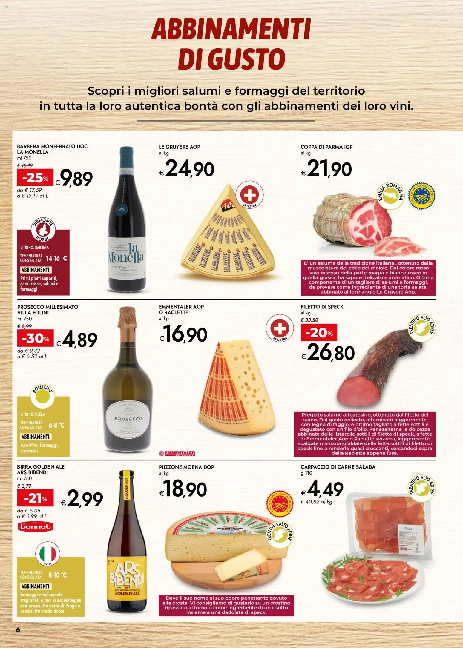 Nuovo bennet volantino Sapori D´Italia dal 15/10/2026 > offerte anteprima 🛍️ da 15 ottobre a 28 ottobre di 2026 - Pagina del volantino 6