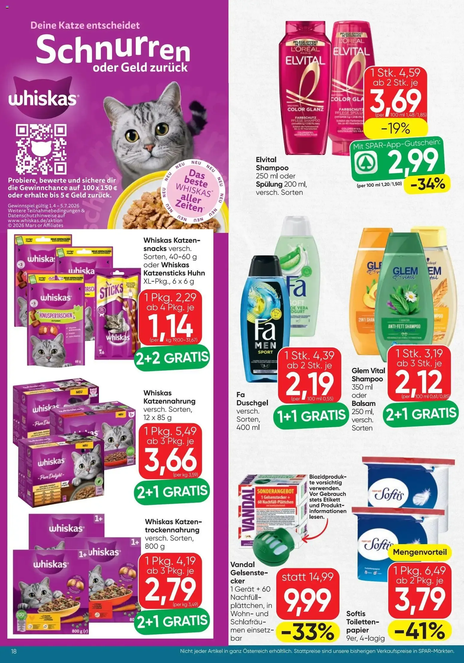 Spar - Flugblatt (18.06.2026) - Angebote und Prospekt von 18. Juni bis 30. Juni 2026 - Flugblätt seite  18