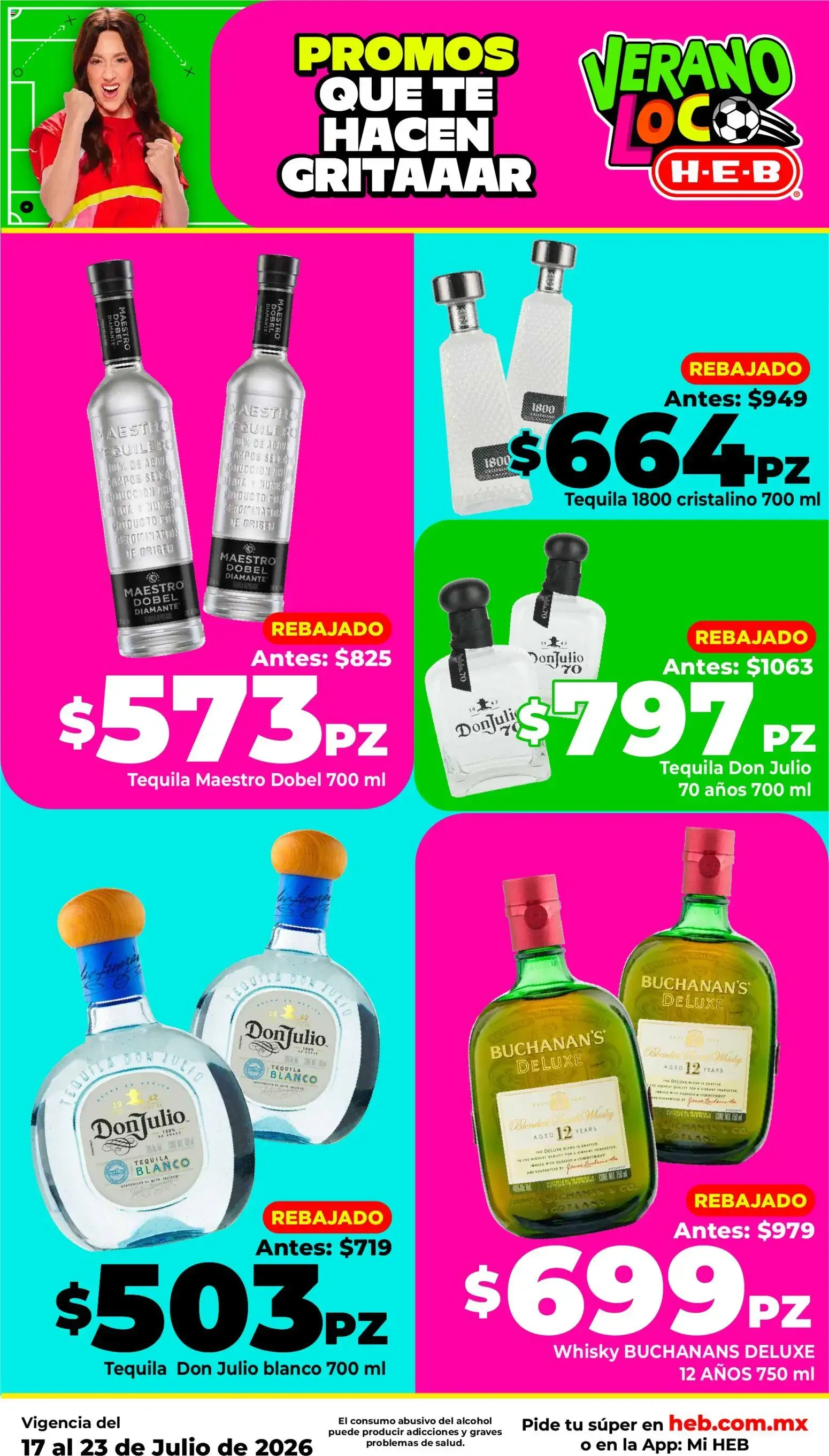 Catálogo de H-E-B: Las Promos Más Locas Entran a la Cancha - Verano Loco 17 de julio al 23 de julio 2026 - Pagina 3