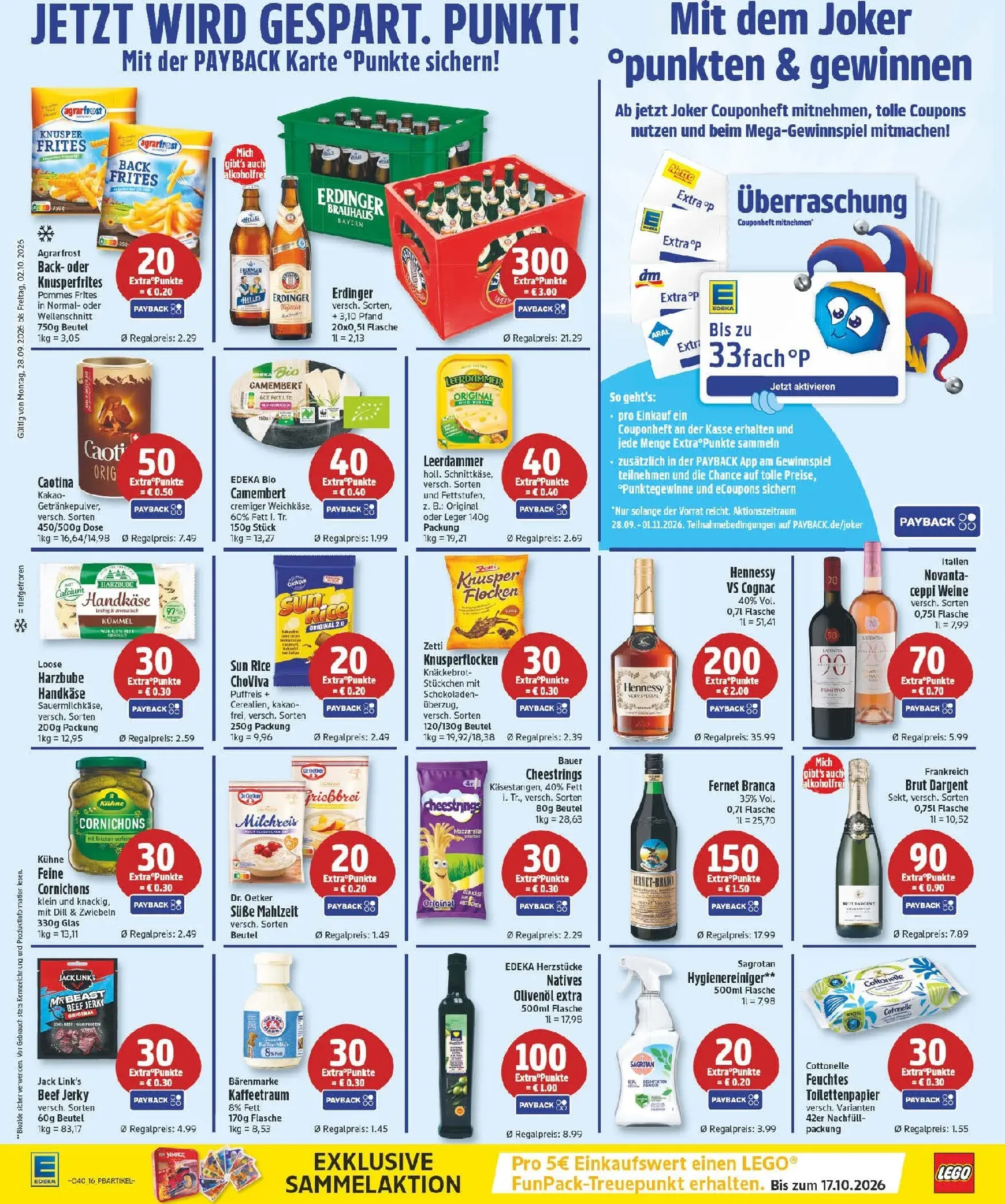 Edeka Prospekt – von Montag 28.09.2026 bis Freitag 02.10.2026 von 28. September bis 2. Oktober 2026 - Prospekt seite 16