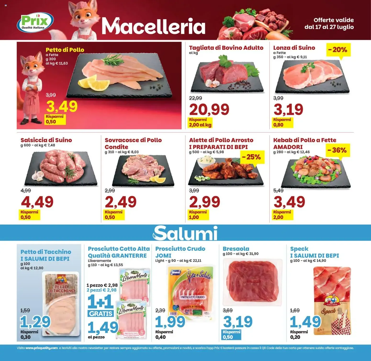 Volantino Prix: Tanti prodotti a 0,99€ y descuentos da 17 luglio a 27 luglio di 2026 - Pagina del volantino 11