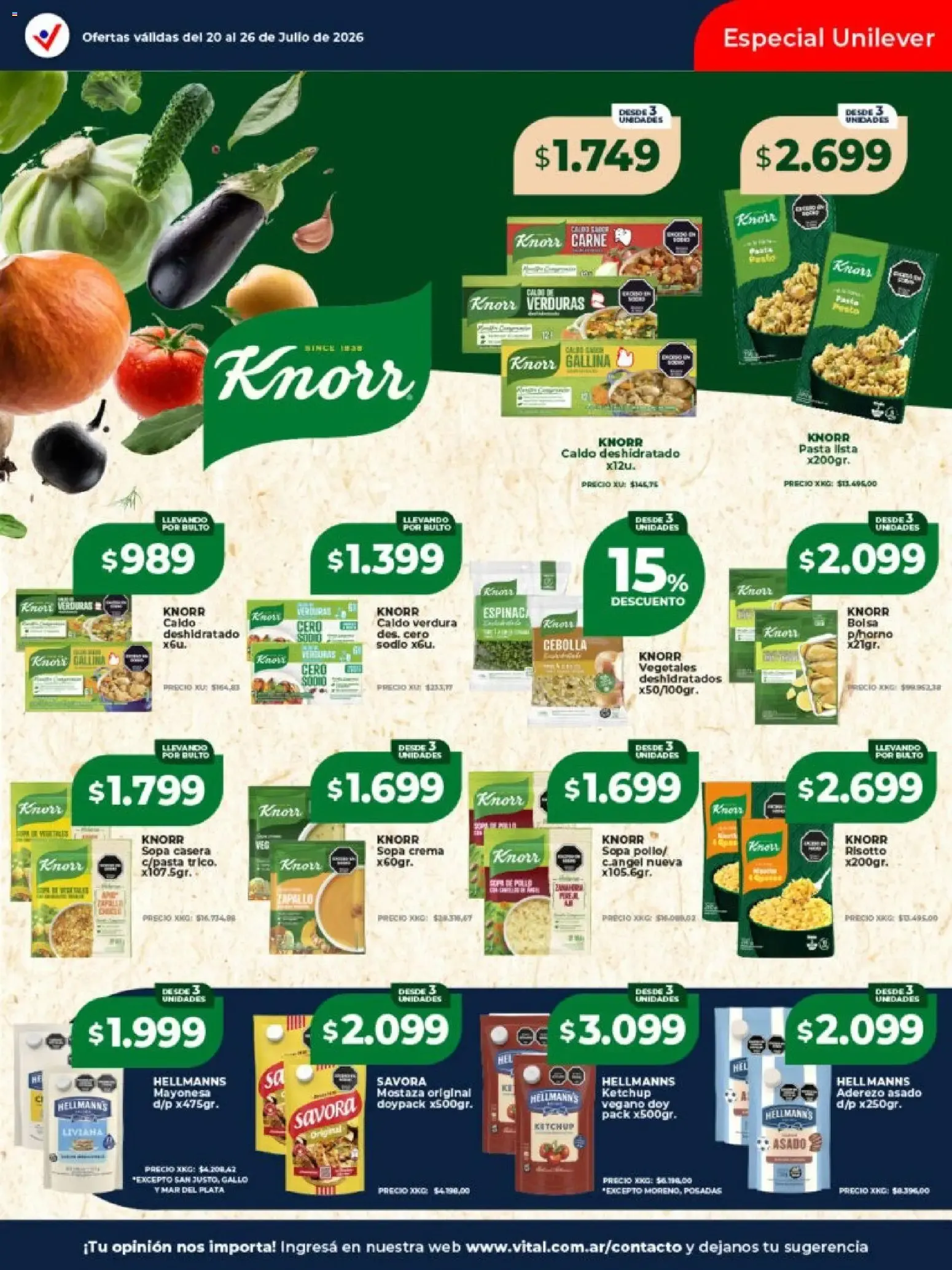 Ofertas de Vital - Ofertas || del 20/07/2026 - 26/07/2026 || Catálogo 20 de julio al 26 de julio 2026 - Página 18 del catálogo