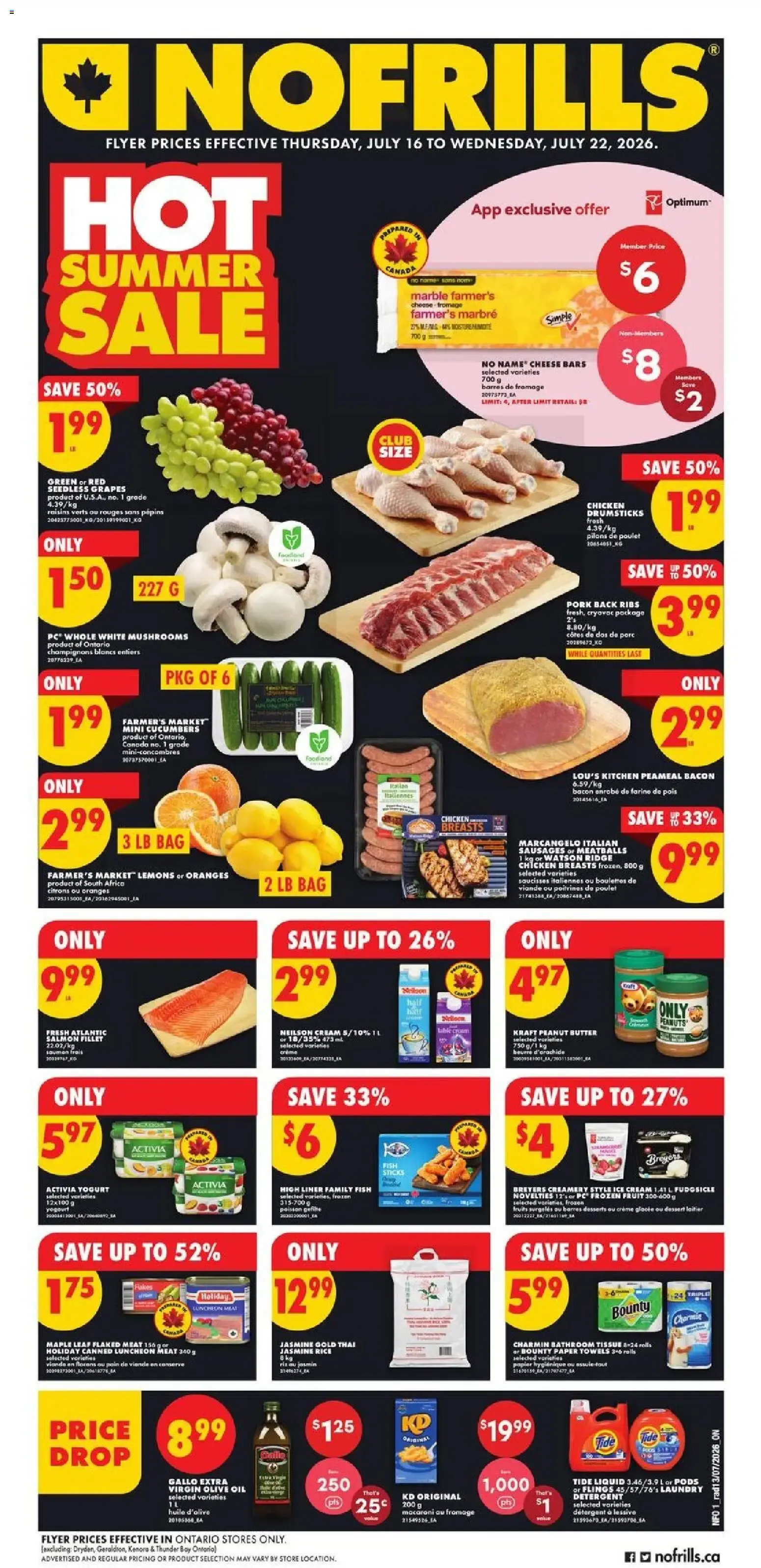 No Frills weekly flyer / circulaire from Jul 16, 2026 > weekly specials & deals from July 16 to July 22 2026 - flyer page 1