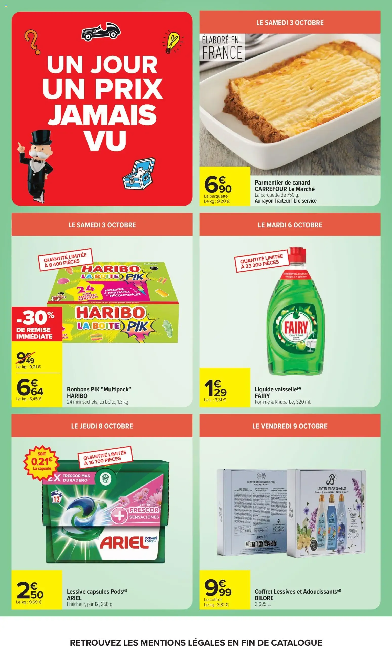 Carrefour Le mois monopoly produits laitiers à partir du 29/09/2026 - promo en ligne du 29 septembre au 12 octobre 2026 - Catalogue page 7