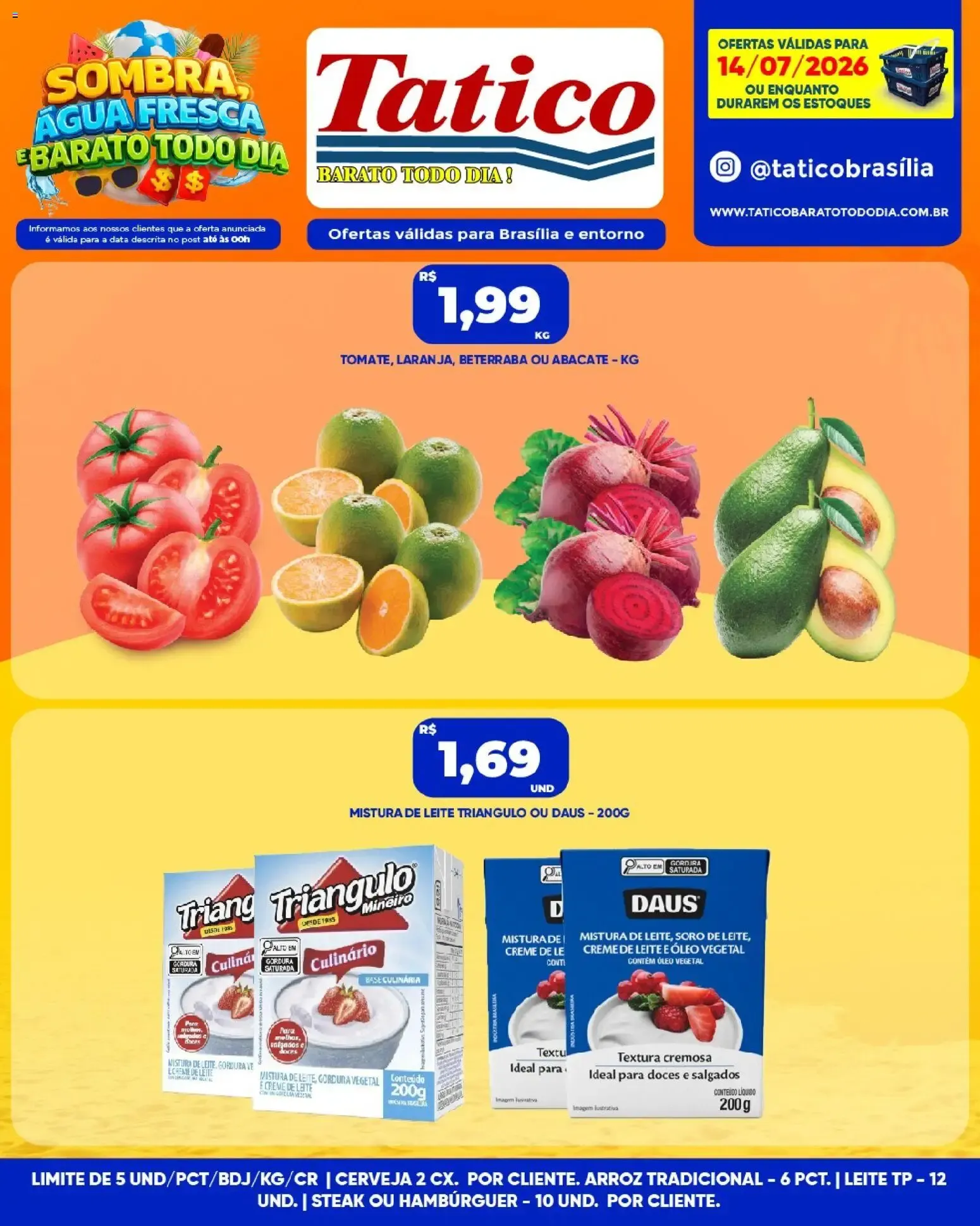 Encarte de Tatico ofertas do Dia de 14/07/2026 | Promoções Online 14 de julho até 14 de julho 2026 - Pagina 1