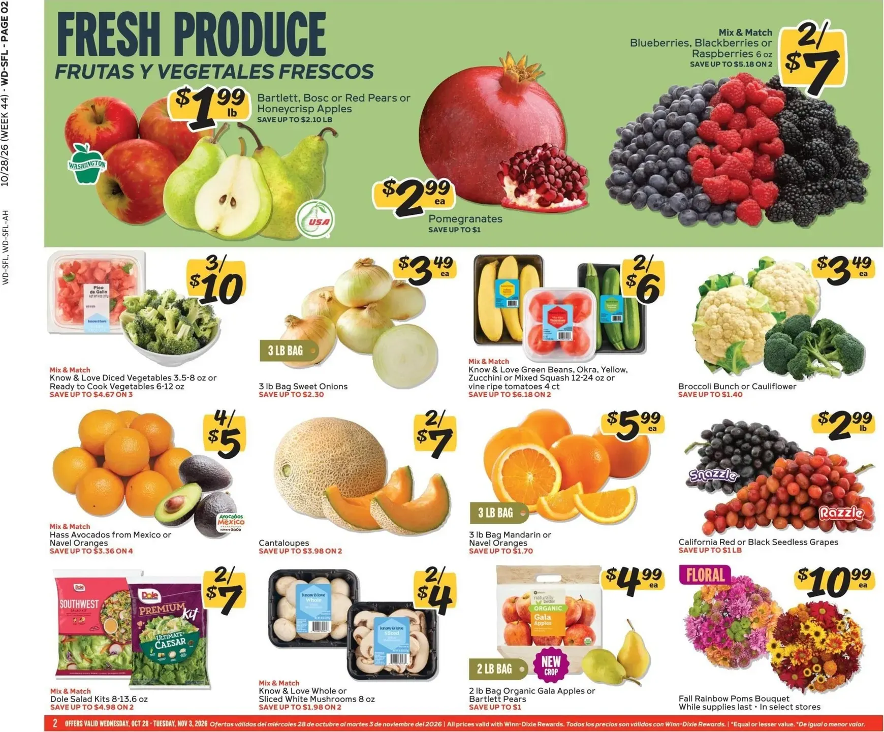 Weekly ad Current Winn-Dixie leaflet valid from Wednesday 10/28/2026 to Tuesday 11/03/2026 from October 28 to November 3 2026 - Page 2
