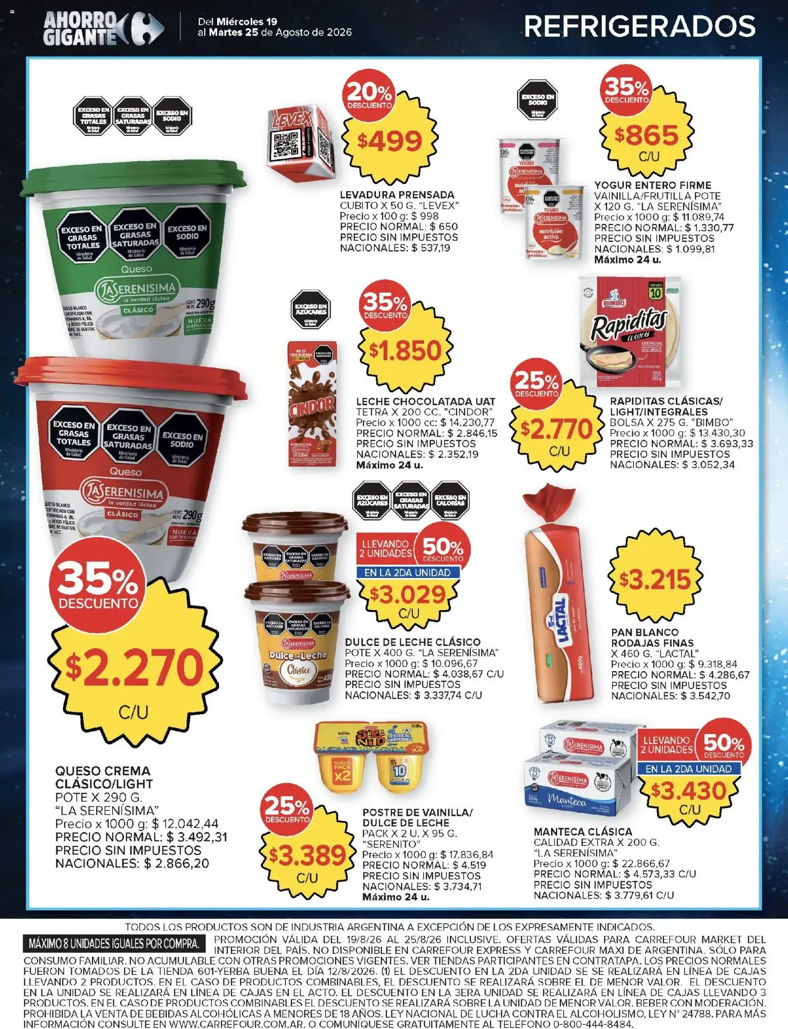 Ofertas de Carrefour Ahorro Gigante: Ofertas Hiper y Market 19 de agosto al 25 de agosto 2026 - Página 40 del catálogo