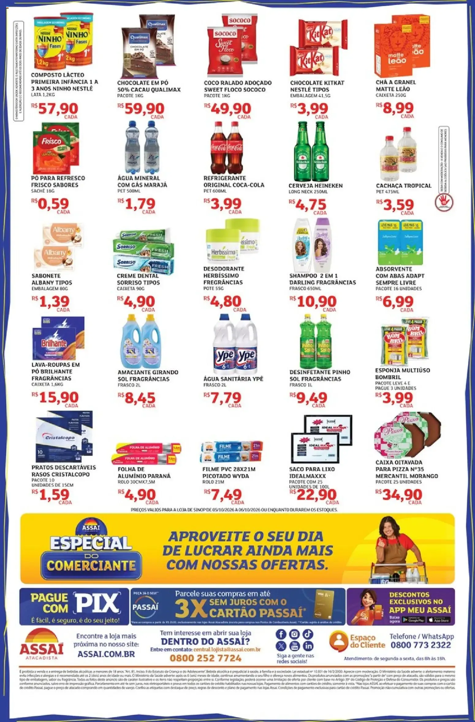Encarte de Assaí Atacadista - Especial do Comerciante 5 de outubro até 6 de outubro 2026 - Pagina 2