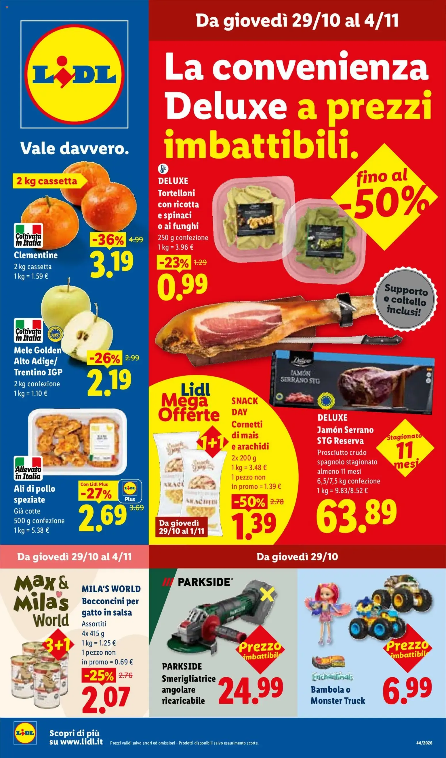 NUOVO LIDL volantino dal 29/10/2026 della prossima settimana da 29 ottobre a 4 novembre di 2026 - Pagina del volantino 1